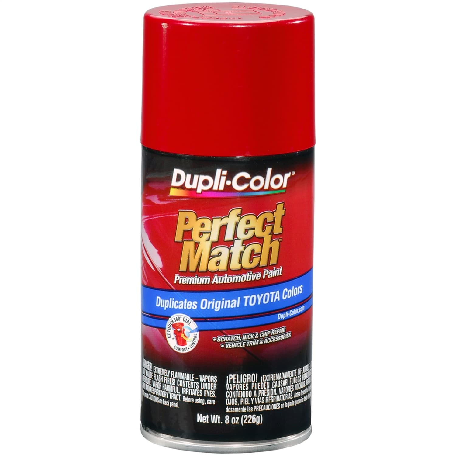 Dupli-Color TOYOTA EXACTMATCH AUTOMOTIVE PAINT; SUPER RED II; 8 OZ. AEROSOL