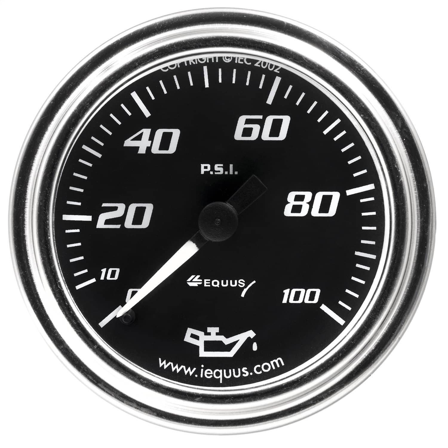 2.0 Dia Oil Pressure Gauge Chrome 0-100psi product image