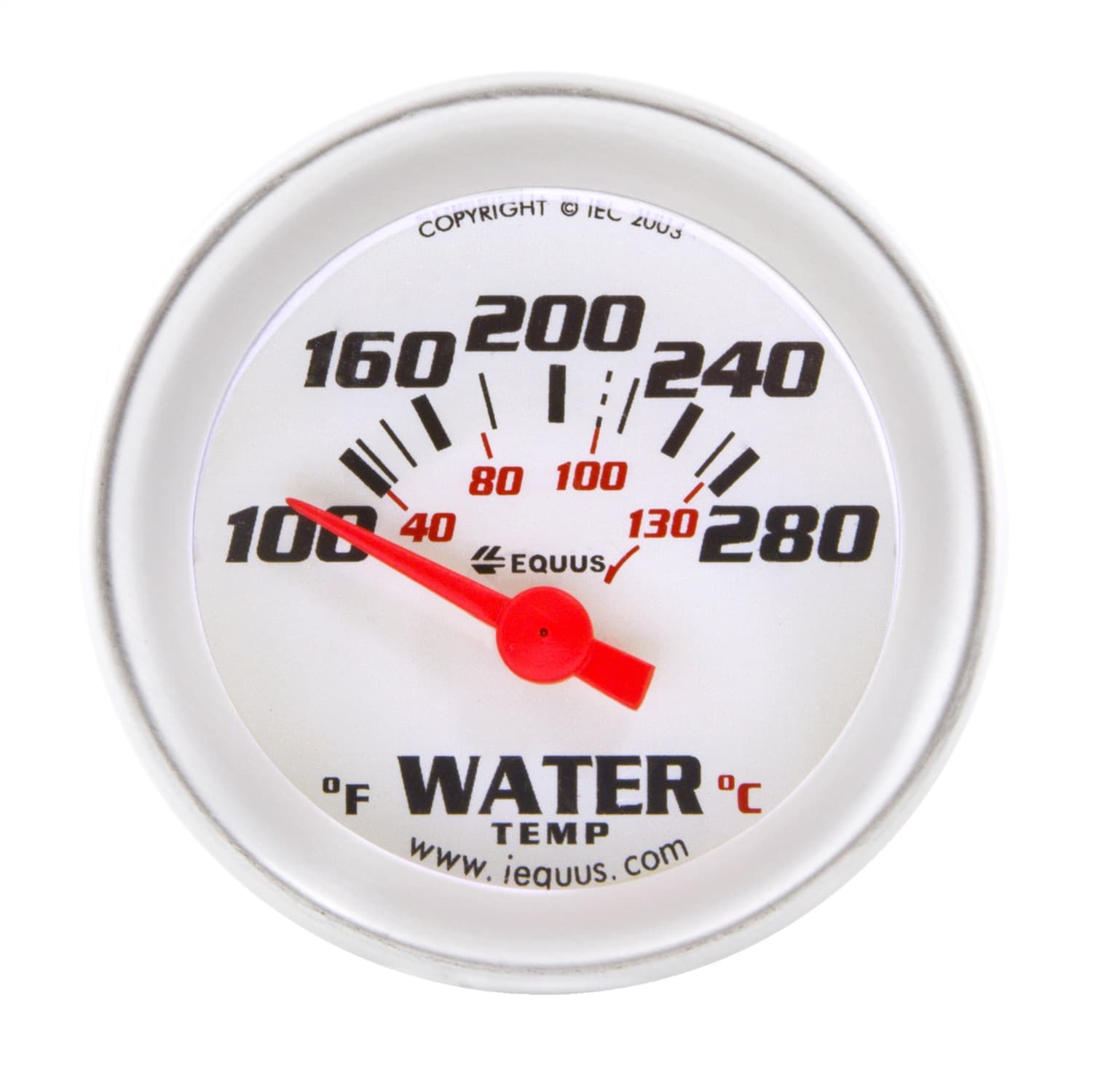 2.0 Dia Water Temp Gauge Silver 100-280 product image