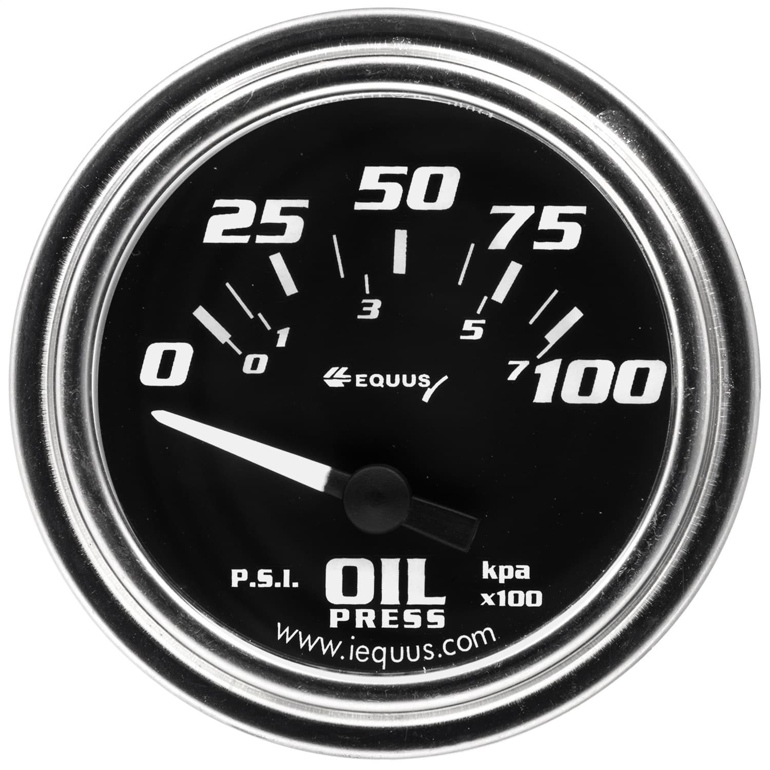 2.0 Dia Oil Pressure Gauge Chrome 0-100psi product image