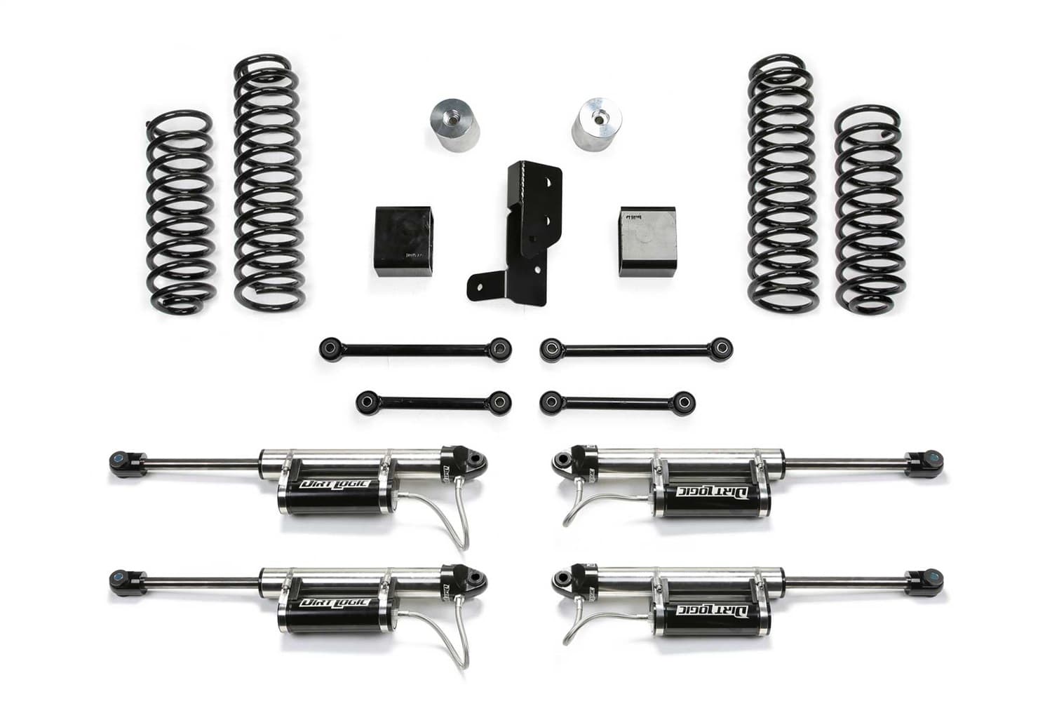 Sport Lift System w/Shock; 3 in. Lift; w/Spacers; Front And Rear Dirt Logic Reservoir Shocks; product image