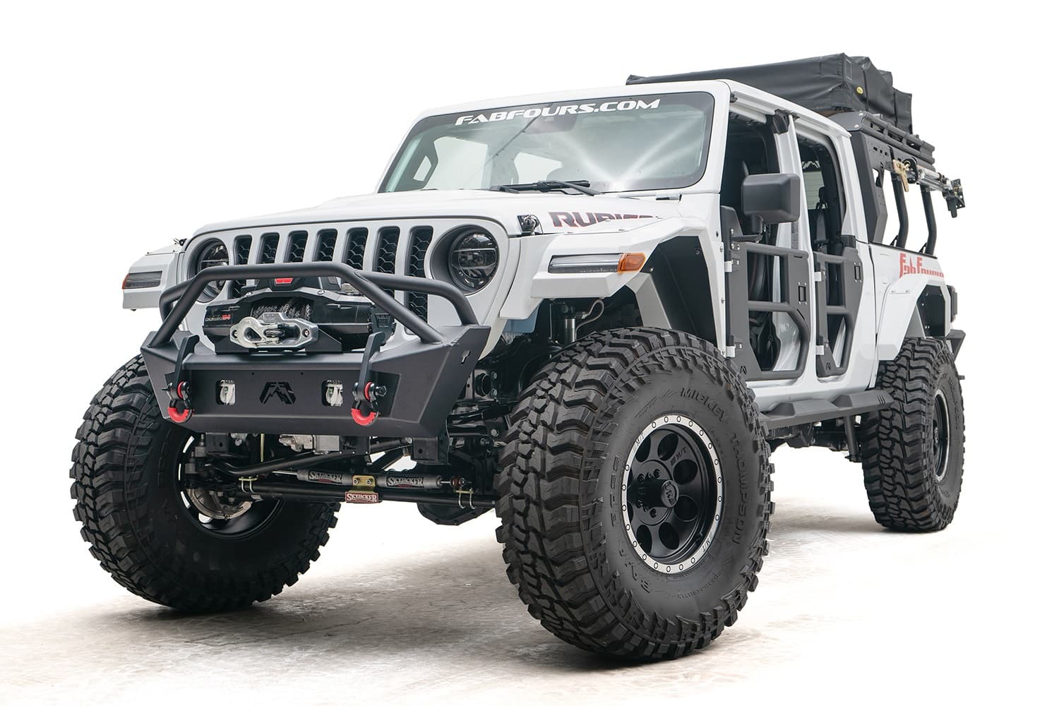 Stubby Bumper; w/Pre-Runner Guard; 2 Stage Matte Black Powder Coated; product image