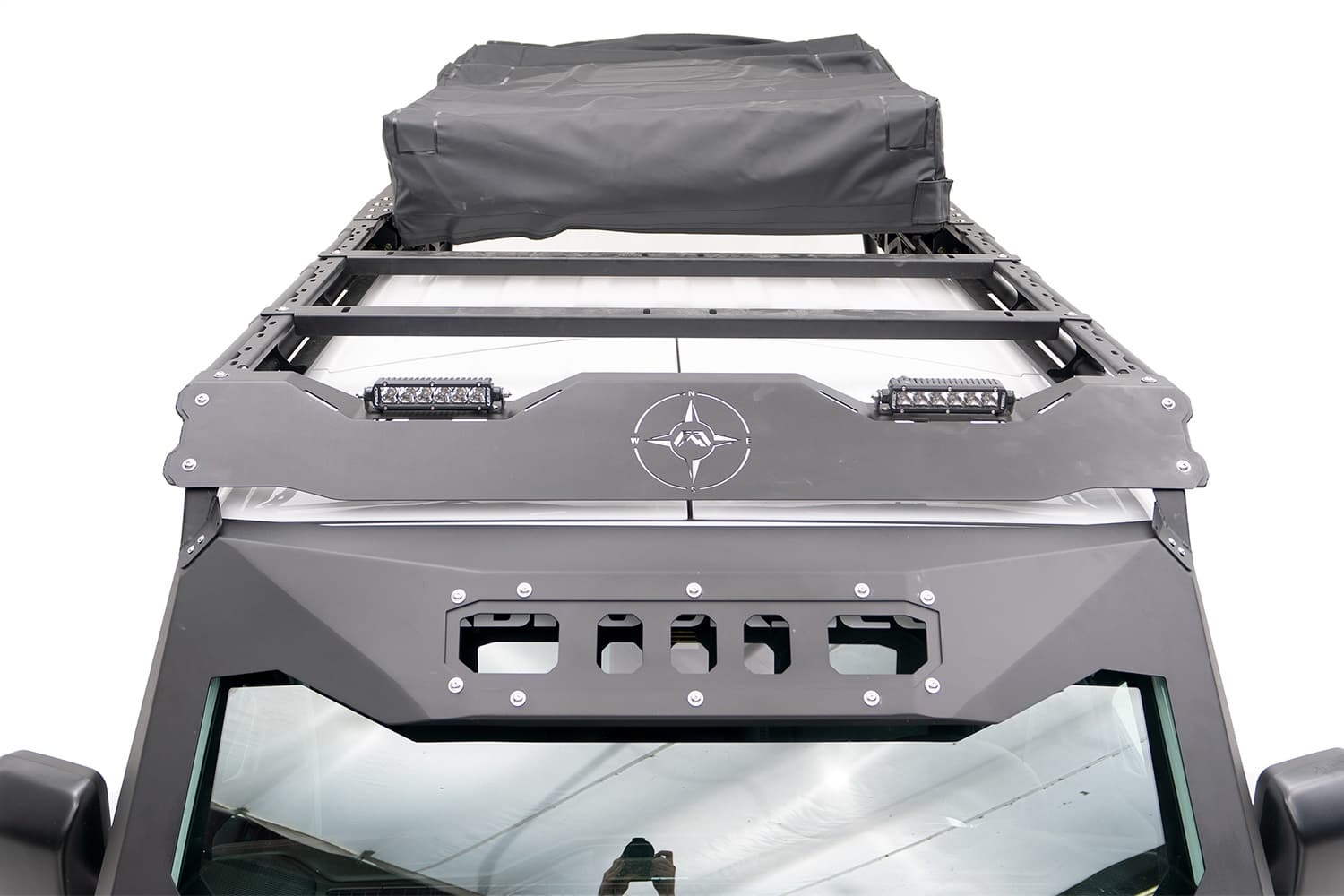 FAB FOURS INC. 20C GLADIATOR OVERLAND RACK EXTENSION ACCESSORY MATTE BLACK product image