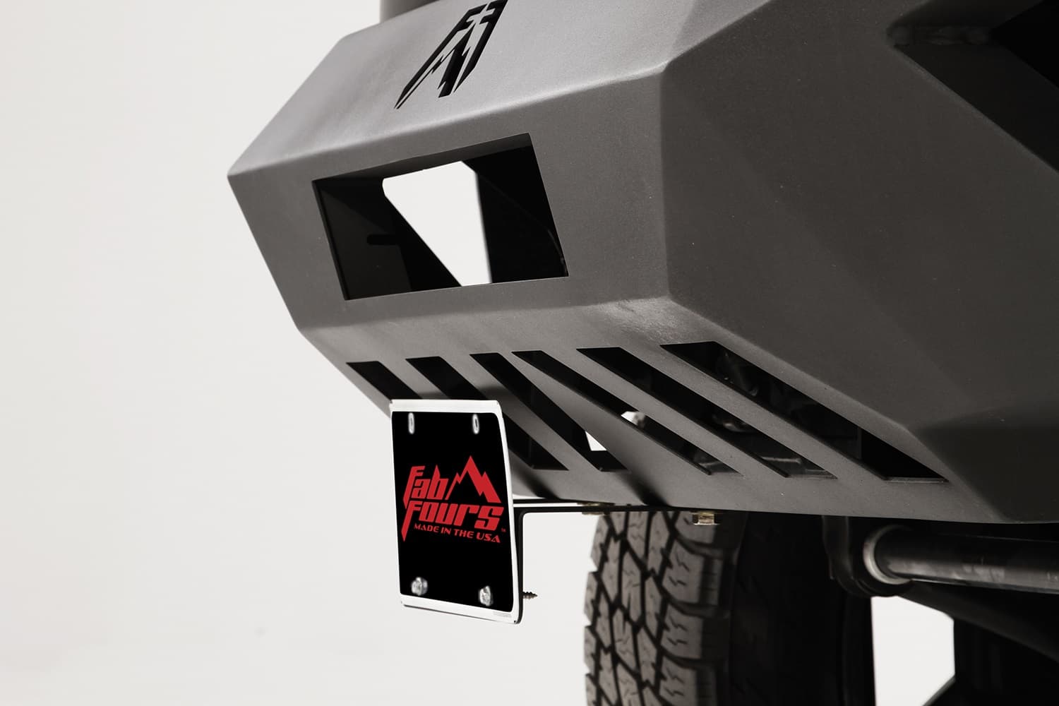 Vengeance Front License Plate Bracket; 2 Stage Black Powder Coated; Short; product image