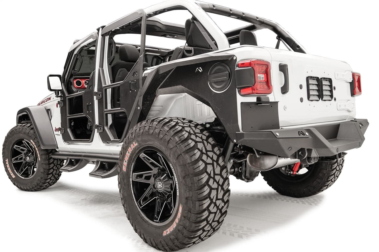 Rear Bumper License Plate Bracket; 11 Gauge Steel Construction; 2 Stage Matte Black Powder Coat w/Epoxy Primer; product image