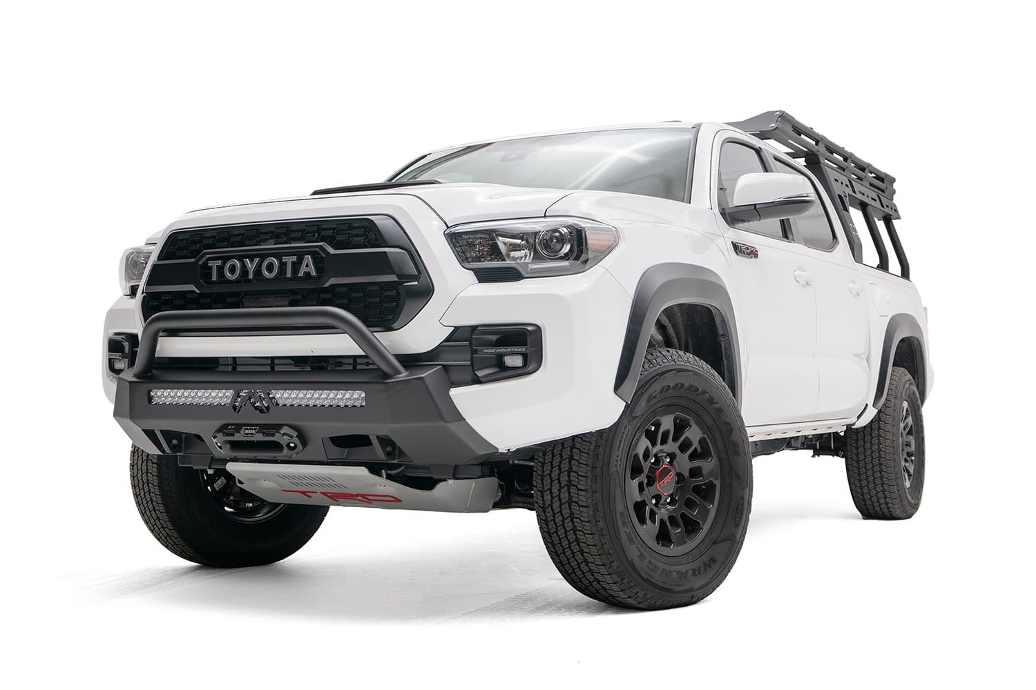 16C TACOMA WINCH MOUNT LOW PRERUNNER GUARD MATTE BLACK(SENSORS MUST BE INSIDE GRILLE EMBLEM) product image