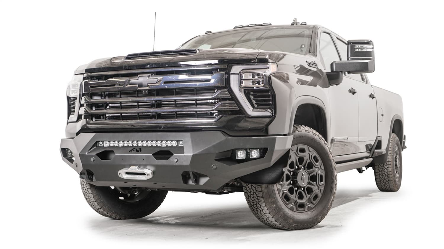 Matrix Front Bumper; 2 Stage Black Powder Coated; w/No Guard;