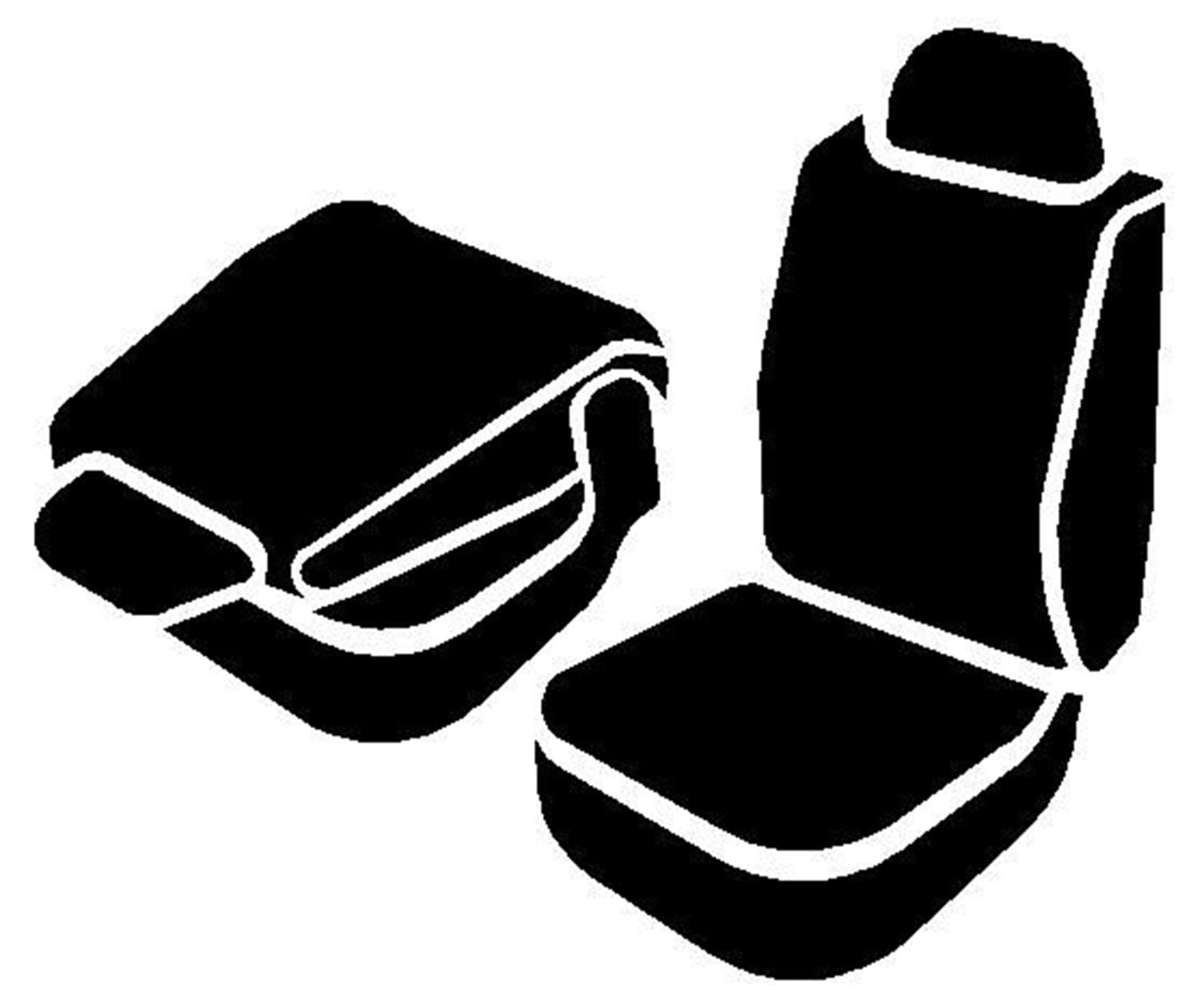 Neoâ„¢ Neoprene Custom Fit Truck Seat Covers; Bucket Seats; Adjustable Headrests; Side Airbags; Fold Flat Backrest On Passenger Side; product image