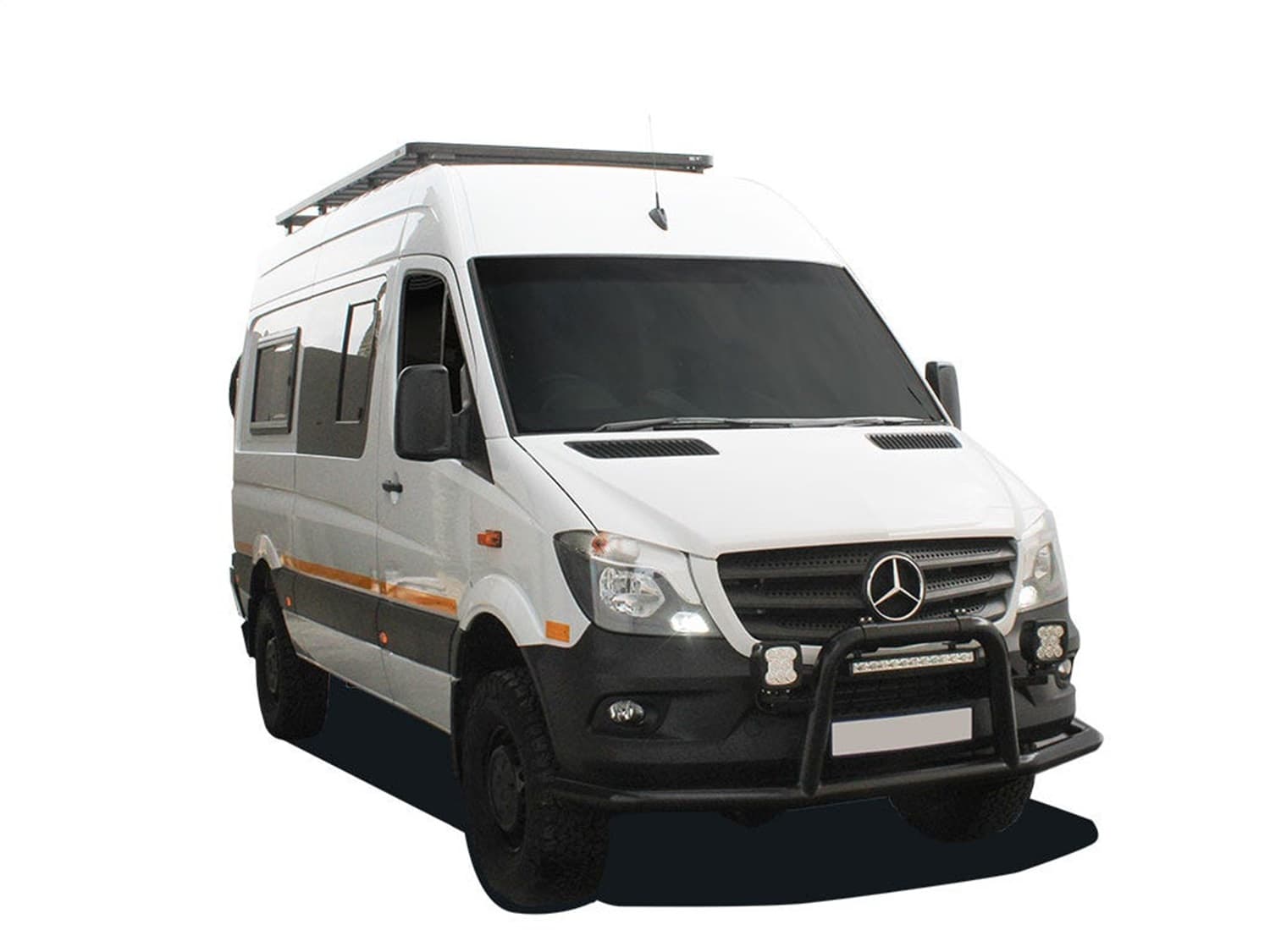 06C MERCEDESBENZ SPRINTER 144IN/170IN/ L2/L3 /MWB/LWB W/OEM TRACKS SLIMLINE II ROOF RACK KIT/TALL product image