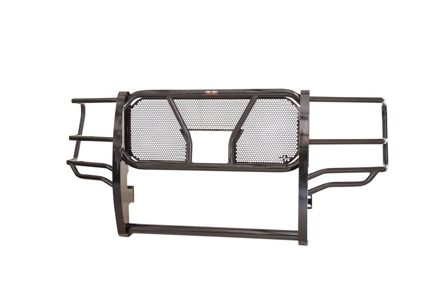 Frontier Truck Gear Grille Guard; Black Powder Coated; Accommodates Factory Camera;