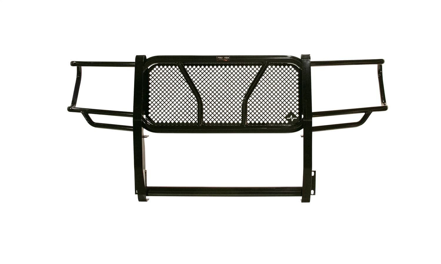 Grille Guard; Black Powder Coated; w/o Sensors; w/o Camera;