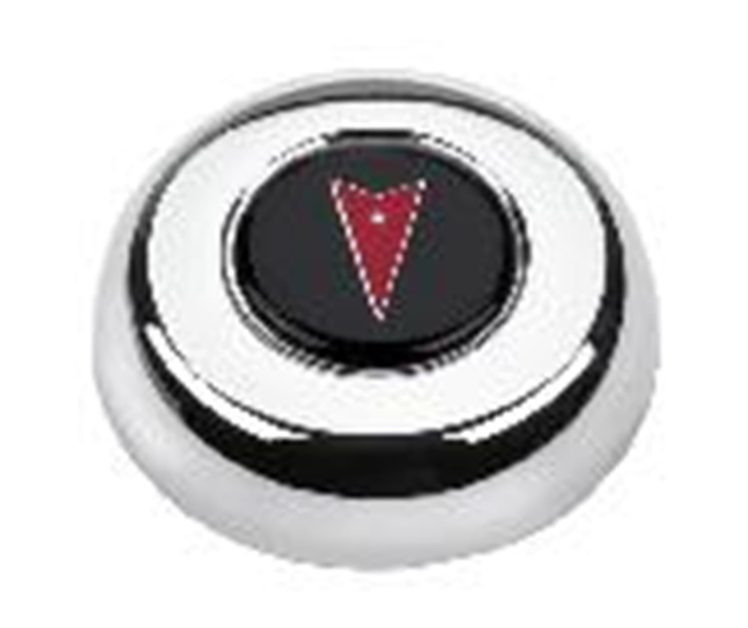GM Licensed Horn Button; Chrome; Pontiac®; Classic/Challenger Wheels; product image