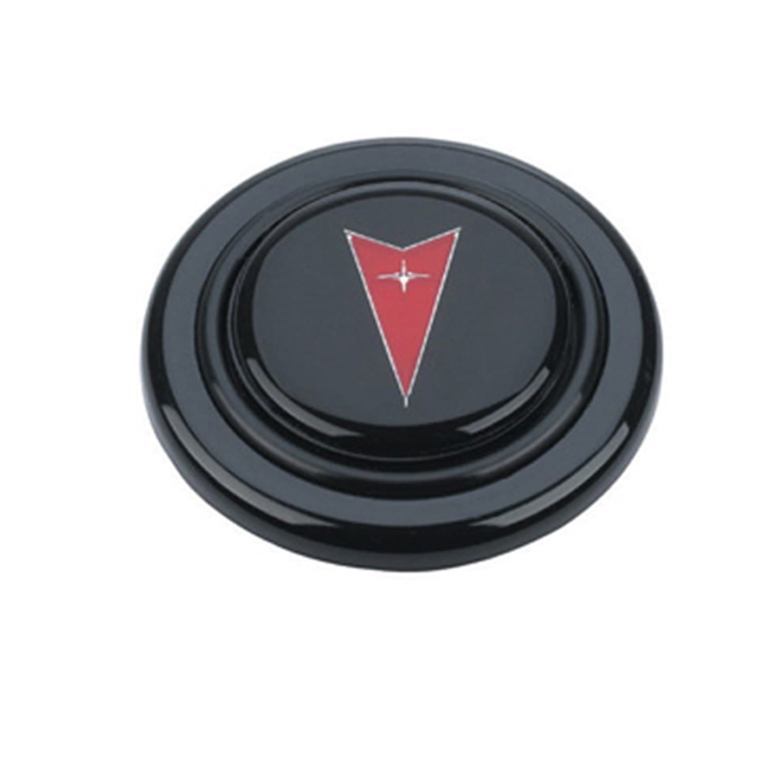 GM Licensed Horn Button; Black Plastic; Pontiac®; Signature Wheels; product image
