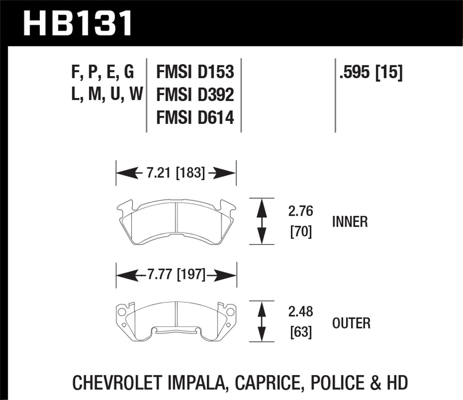 Overall Thickness: 15 mm Compound: DTC-70 GM Magnum product image