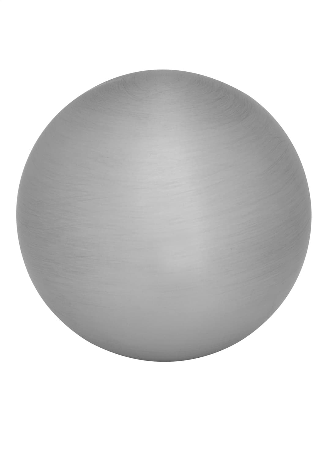 Auto Transmission Shifter Knob; For Lokar Shifter Knob Adapter; 2 in.; 3/8 in. -24 Thread; Billet Aluminum; Round; Brushed Finish; product image