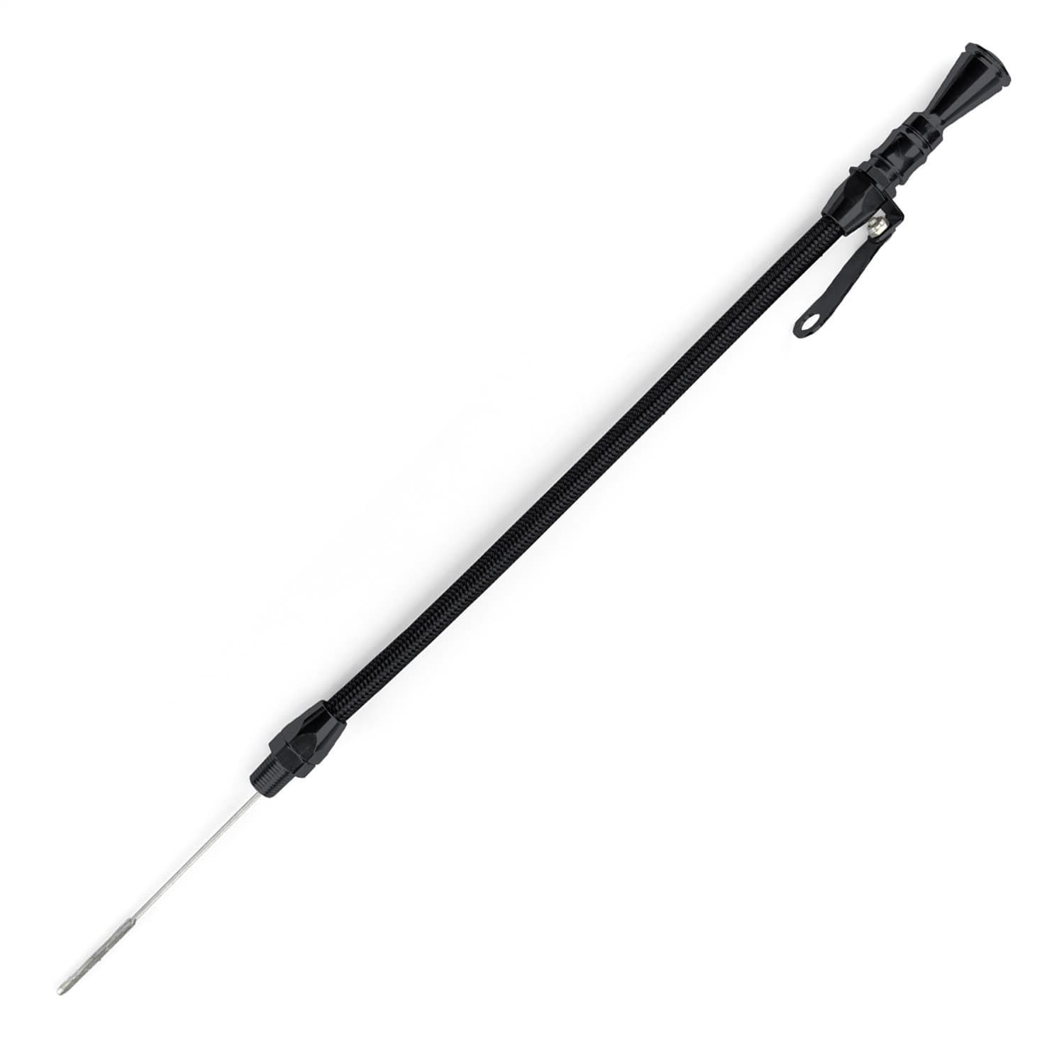 Anchor Tight Locking Flexible Engine Dipstick; Universal; 1/4 in. NPT Fitting Gauge To Fit; 12 in. Housing Length; Extra Long Inner Rod; Black Finish; product image