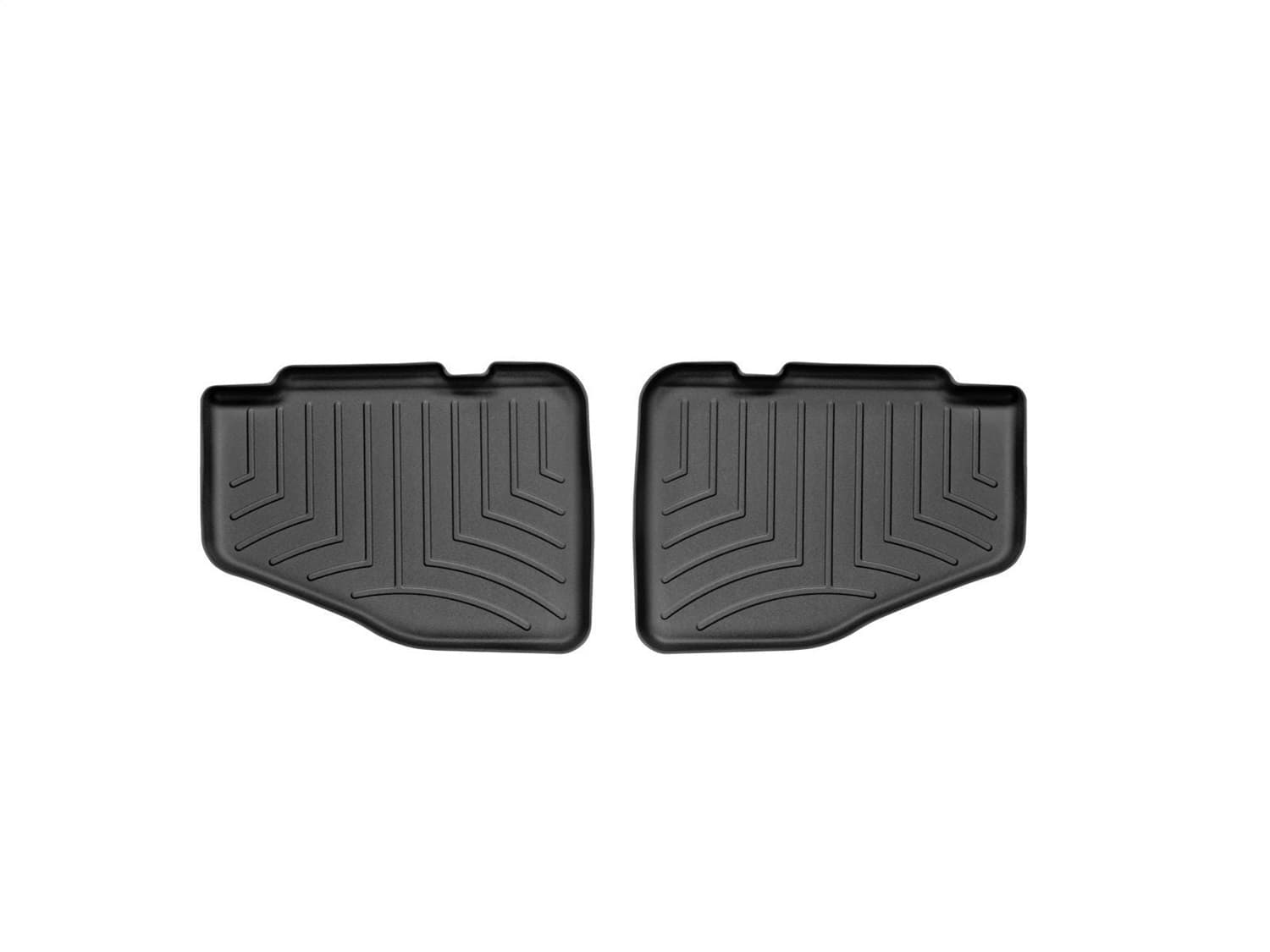 Weathertech FloorLinerâ„¢ DigitalFit®; Black; Rear; 2 Pieces;