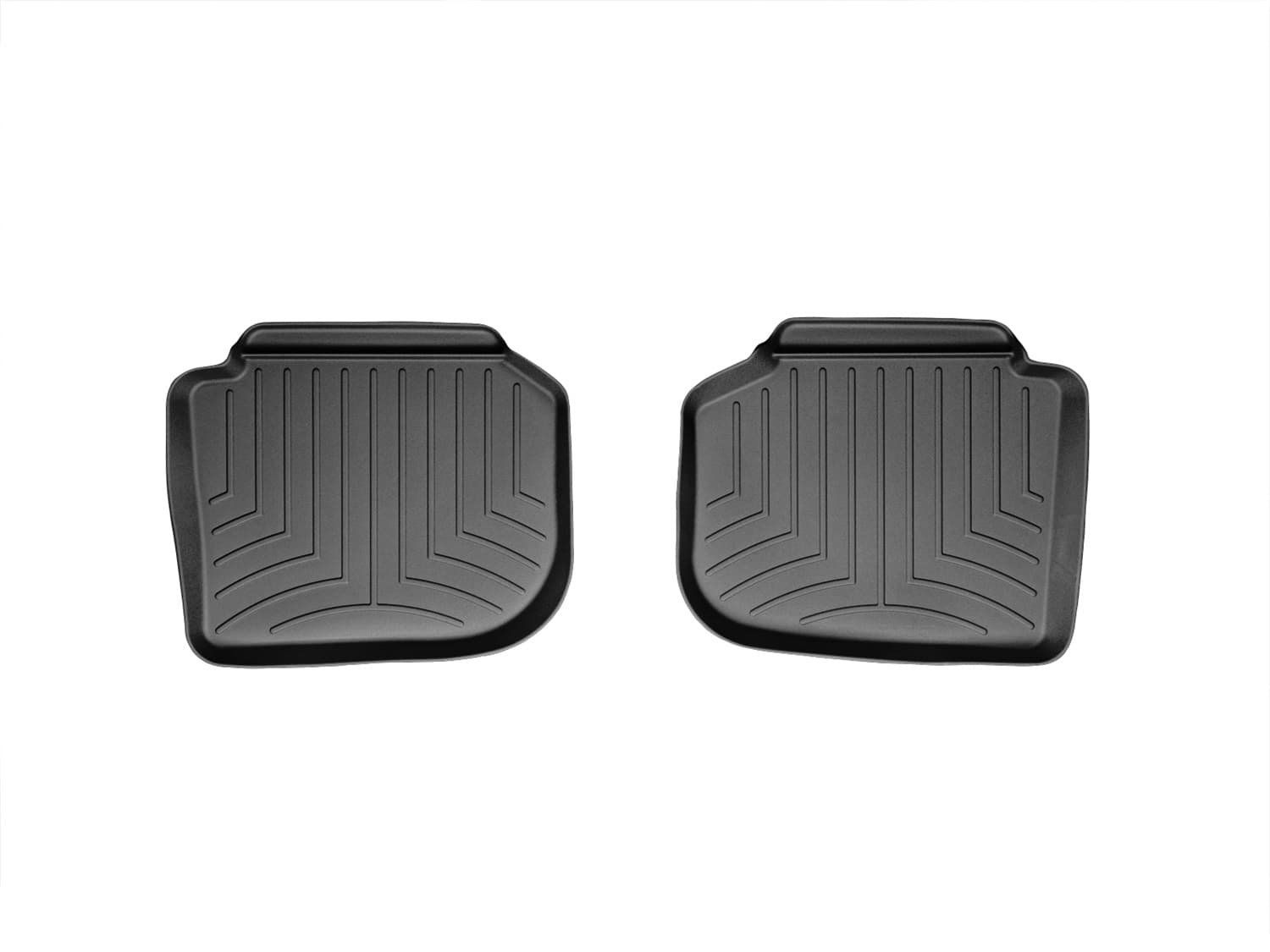 Weathertech 2012 + Volkswagen Passat Rear FloorLiner Two-piece part Black