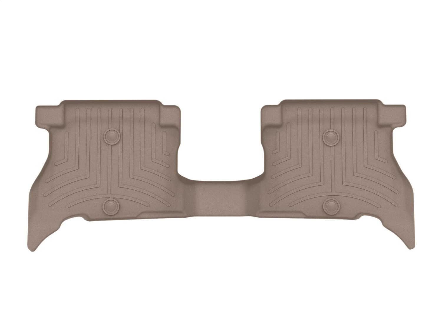 Weathertech 2021 + Jeep Wrangler 4xe Tan Rear FloorLiner