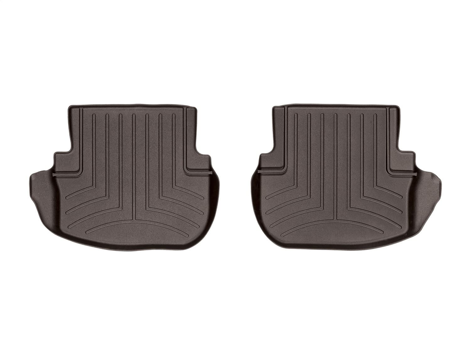 Weathertech FloorLinerâ„¢ DigitalFit®; Cocoa; Rear; 2 Piece Liner;