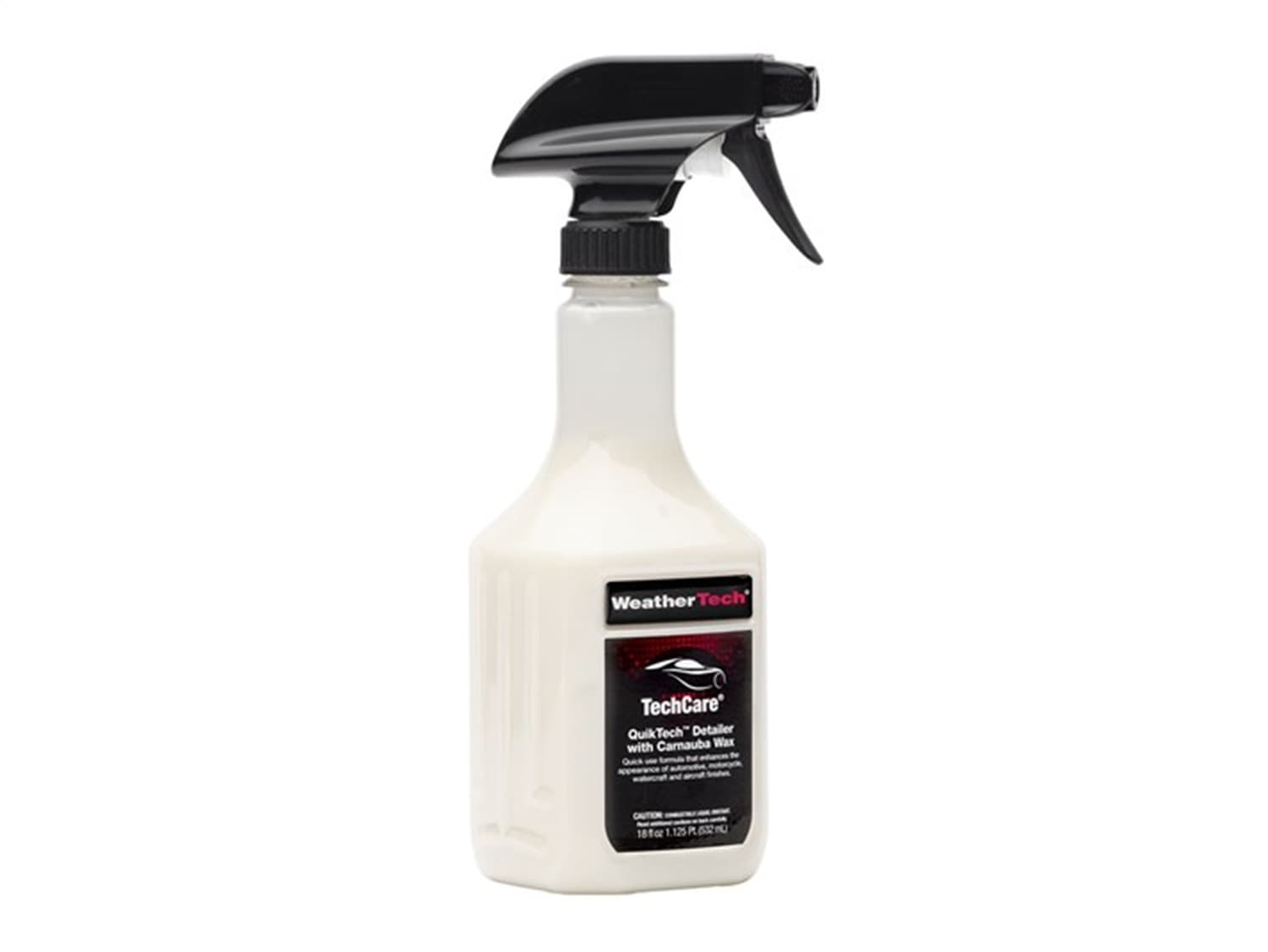 Weathertech TechCare® QuikTechâ„¢ Detailer; w/Carnauba Gel Wax Kit; One 18 oz. Bottle;