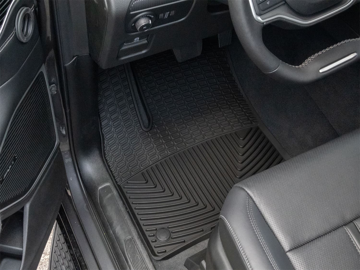 Weathertech Weathertech Front All-Weather Floor Mats Black 2022 - 2025 Jeep Grand Wagoneer 2022 - 2025 Jeep Wagoneer 2023 - 2025 Jeep Grand Wagoneer L 2023 - 2025 Jeep Wagoneer L