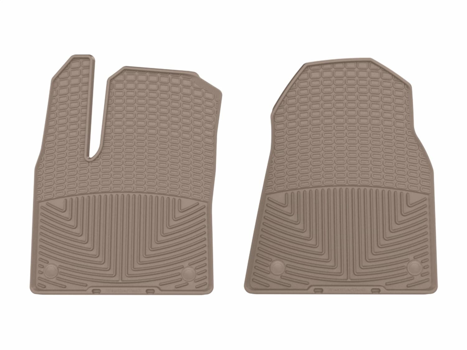 Weathertech Front All-Weather Floor Mats Tan 2022 - 2025 Jeep Grand Wagoneer 2022 - 2025 Jeep Wagoneer 2023 - 2025 Jeep Grand Wagoneer L 2023 - 2025 Jeep Wagoneer L product image