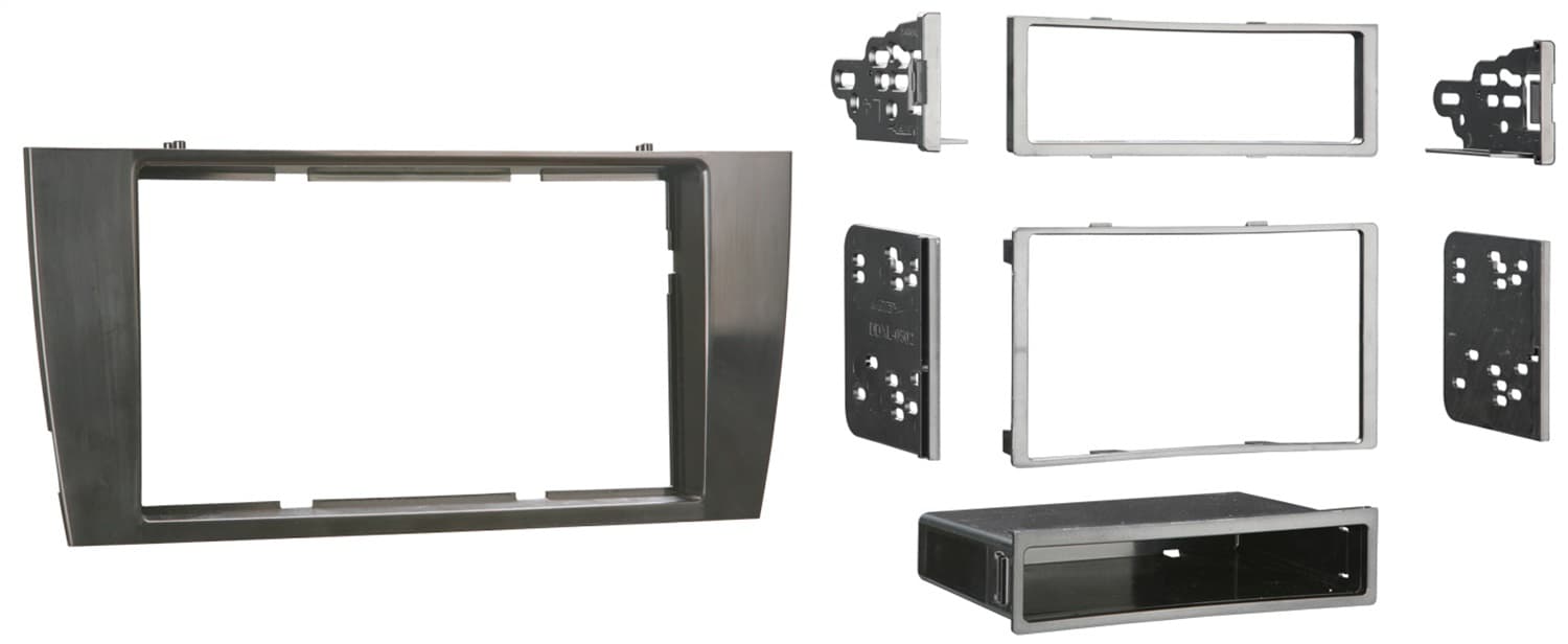 TURBOKits; Radio Installation Kit; Incl. Instructions/Hardware; For Double DIN/Two Single DIN; Gray; product image