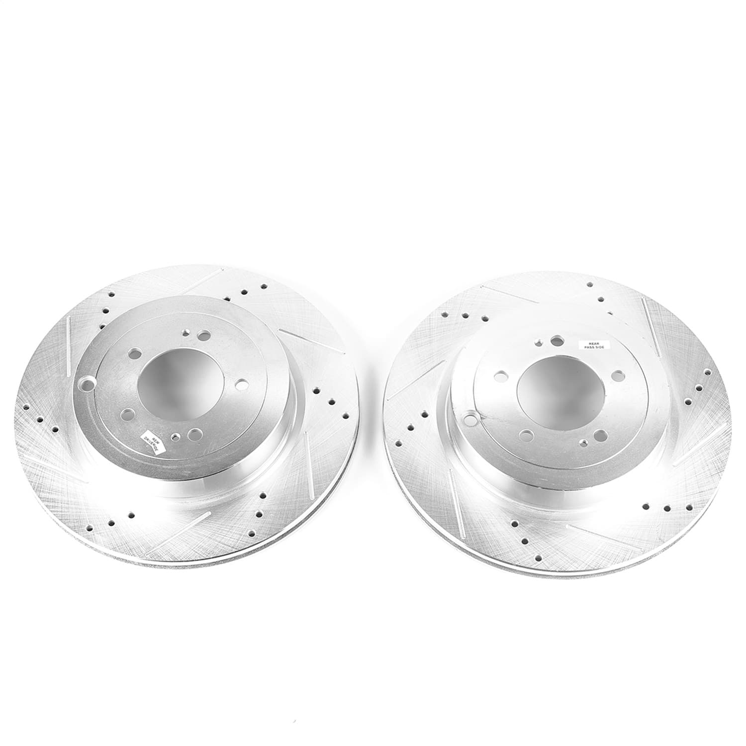 DRILLEDSLOTTED ROTOR PAIR REAR 2008 MITSUBISHI LANCER 2011-10 MITSUBISHI LANCER 2014-10 MITSUBISHI LANC product image