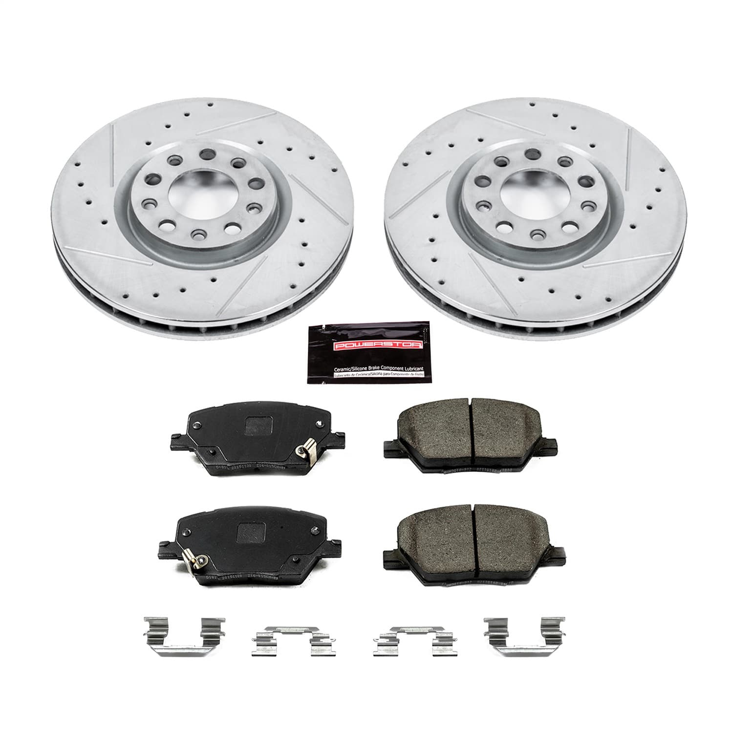 Z23 EVOLUTION BRAKE KIT FRONT 2016-2018 FIAT 500X 2017-2018 JEEP COMPASS 2015-2018 JEEP RENEGADE product image