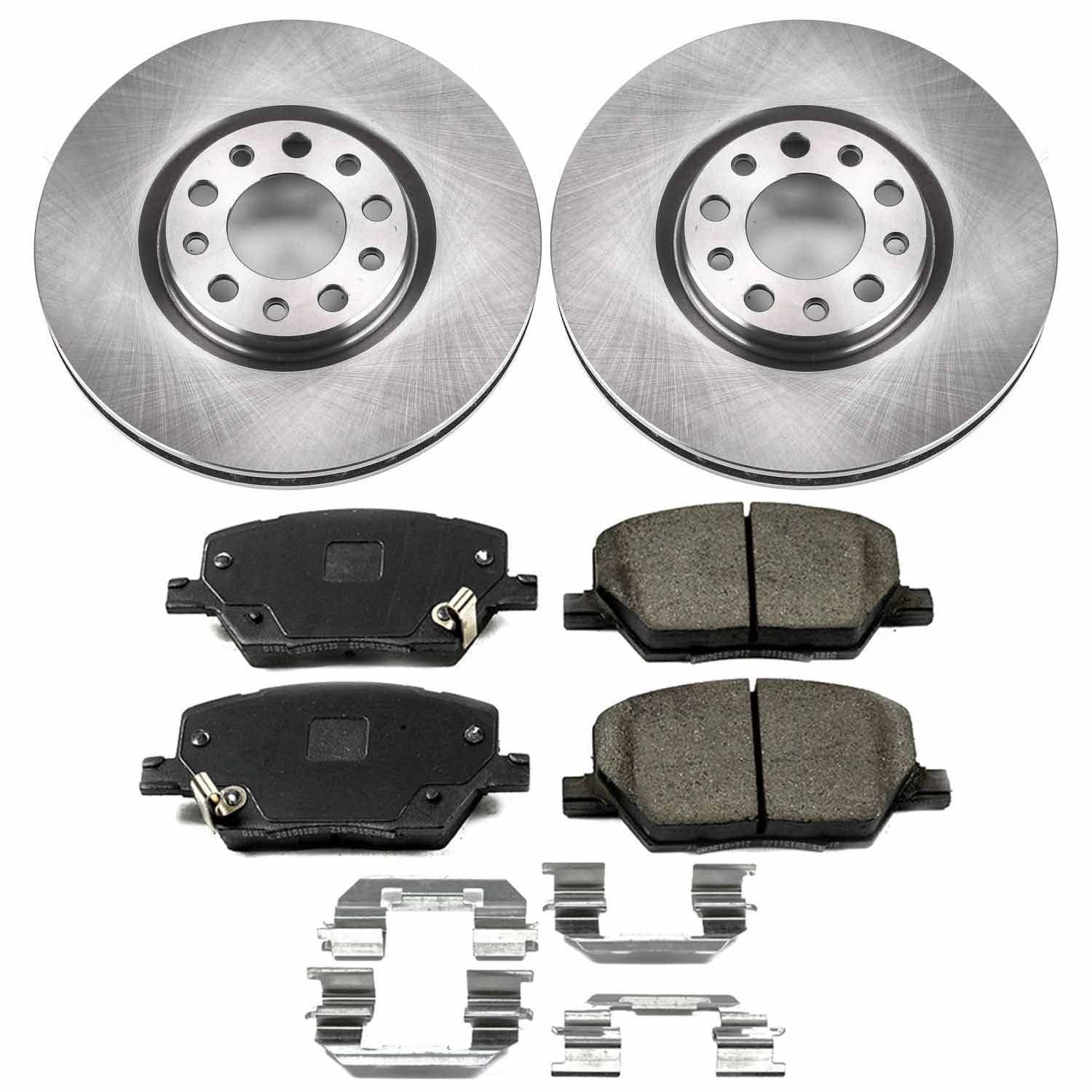 AUTOSPECIALTY BRAKE KIT FRONT 2016-2018 FIAT 500X 2017-2018 JEEP COMPASS 2015-2018 JEEP RENEGADE product image