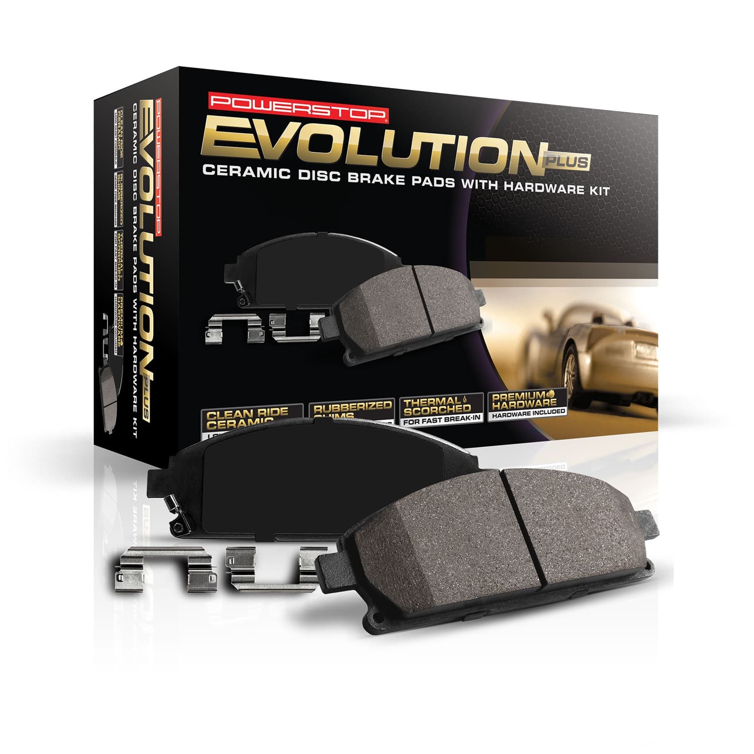Z17 EVOLUTION CERAMIC BRAKE PADS W/HARDWARE product image