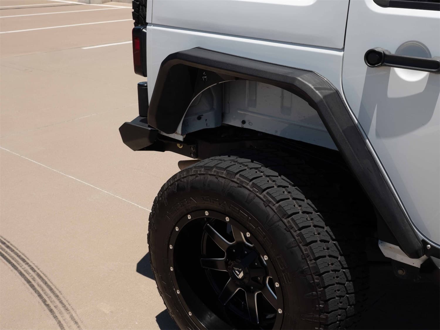 0718 WRANGLER STEALTH REAR FENDER FLARES TEXTURE BLACK product image