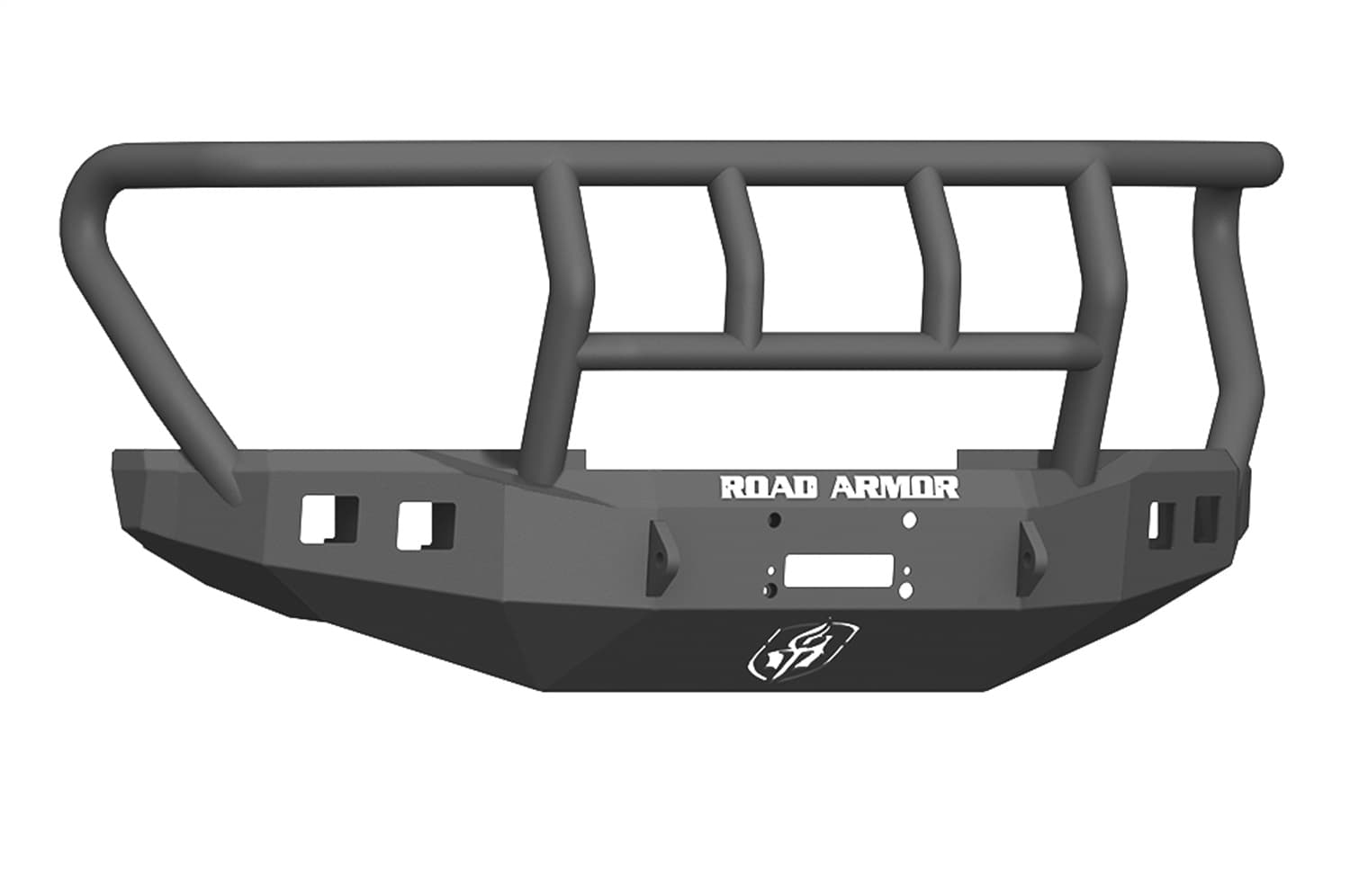 1722 F450/F550 STEALTH FRONT WINCH COMPATIBLE BUMPER TITAN II GUARD TEXTURE BLACK LIGHTS SOLD SEP product image