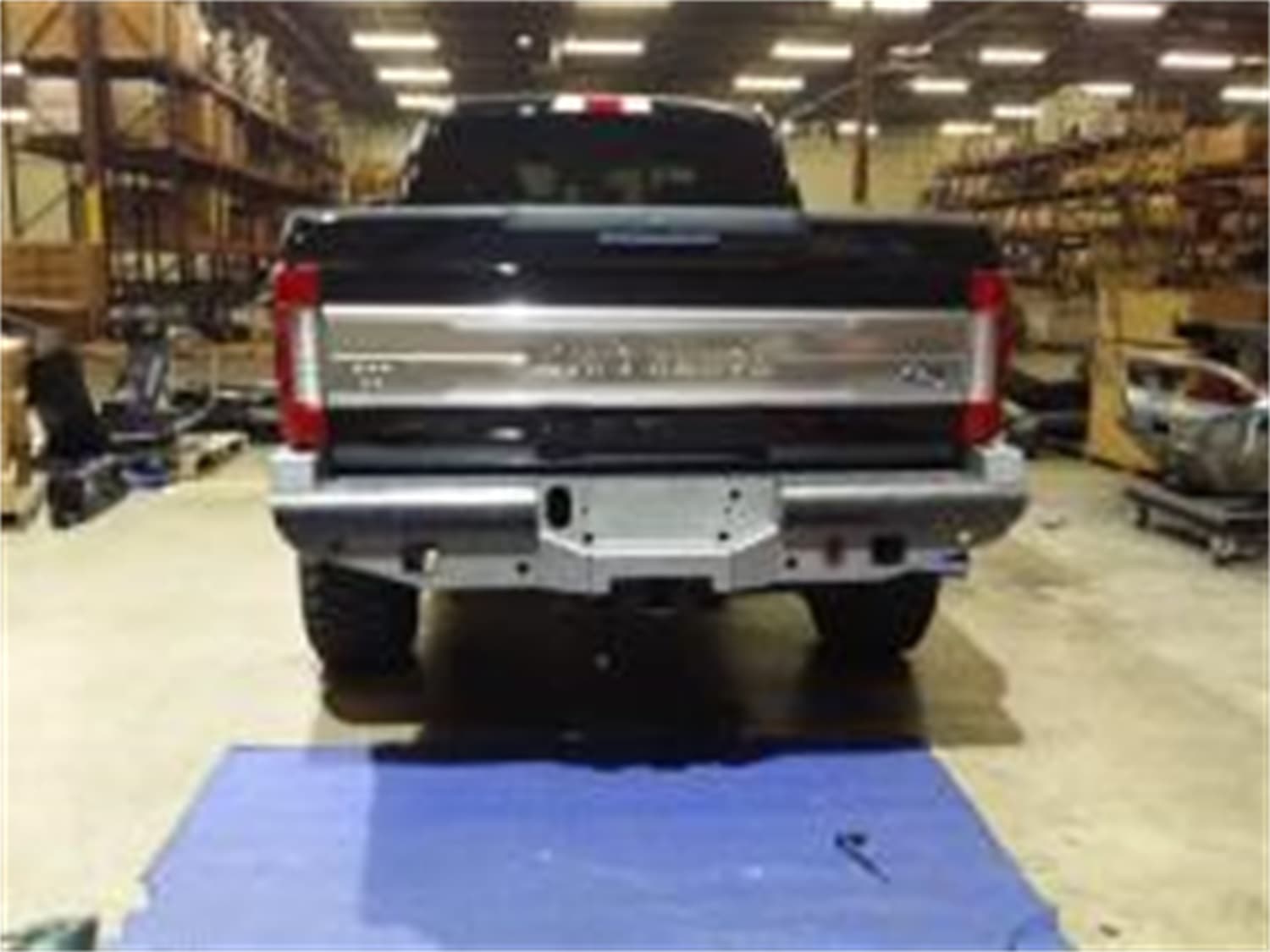 1722 F250/F350/F450 VAQUERO REAR BUMPER TEXTURE BLACK LIGHTS SOLD SEP product image