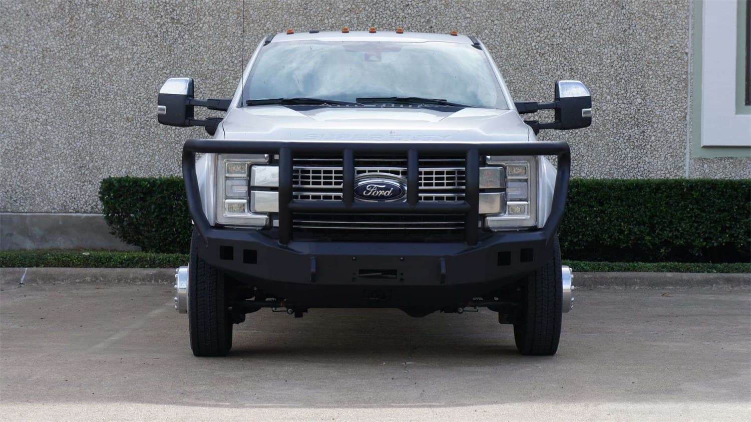 1722 F450/F550 STEALTH FRONT WINCH COMPATIBLE BUMPER TITAN II GUARD TEXTURE BLACK LIGHTS SOLD SEP product image