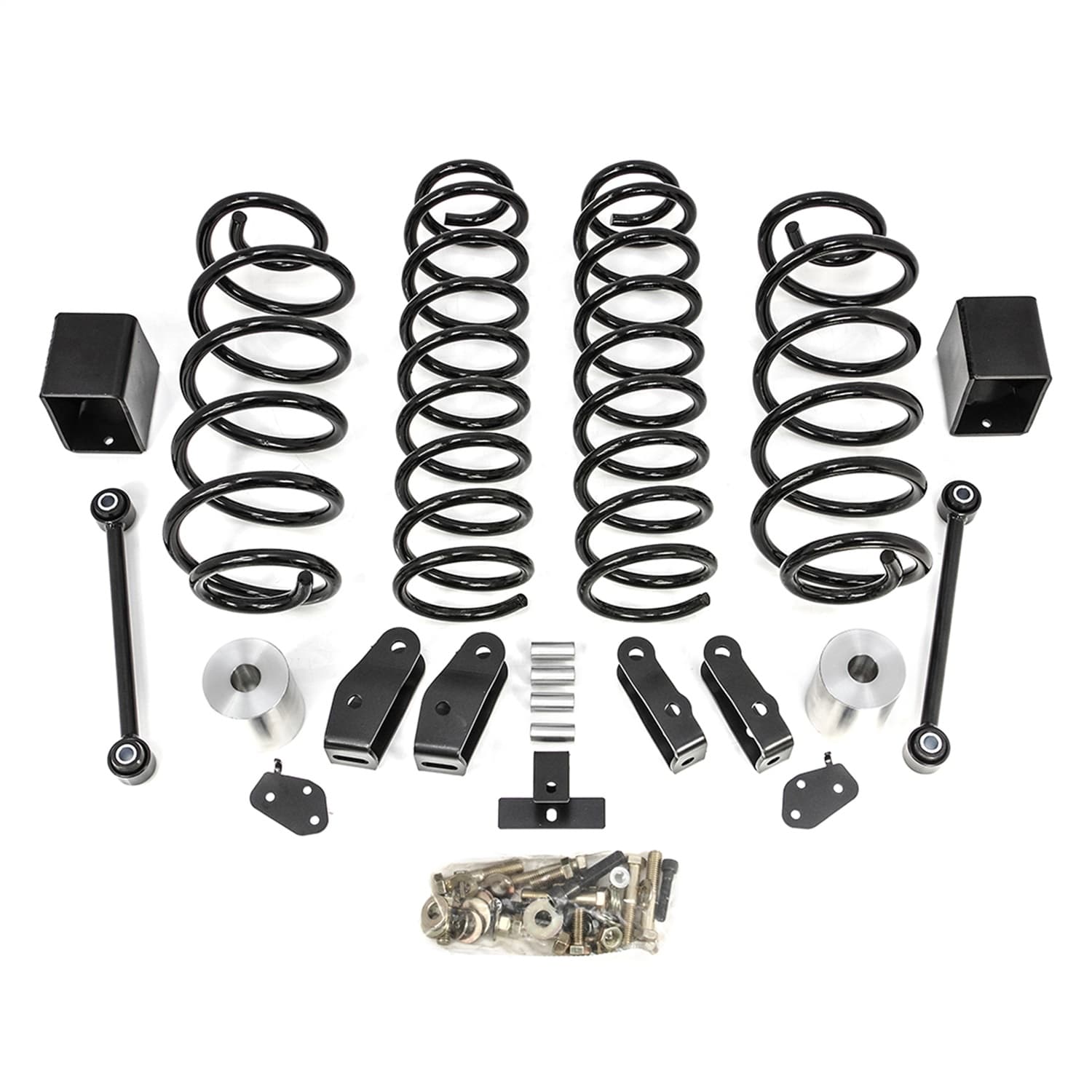 18C JEEP WRANGLER 2.5IN COIL SPRING LIFT KIT(BLACK SPRING W/SHOCK EXTENSIONS) product image
