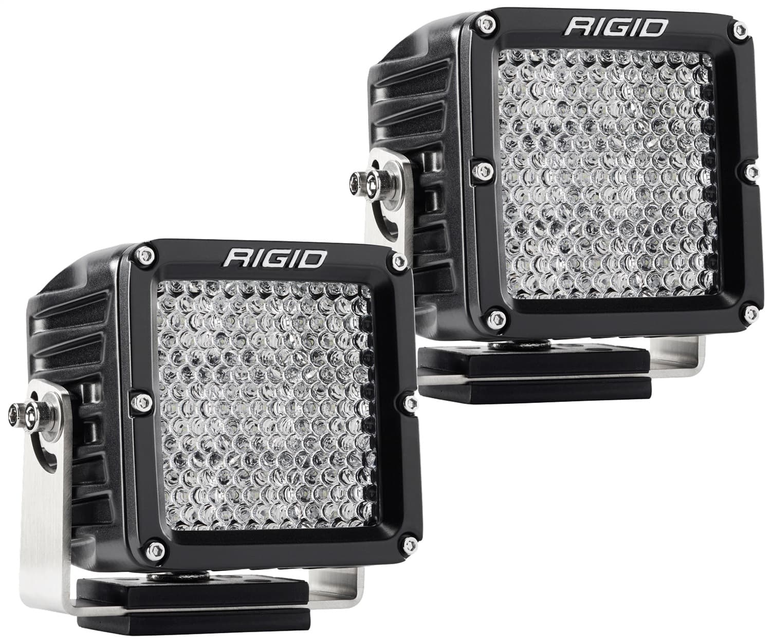 RIGID D-XL PRO LED Light, Flood Diffused, Surface Mount, Black Housing, Pair product image