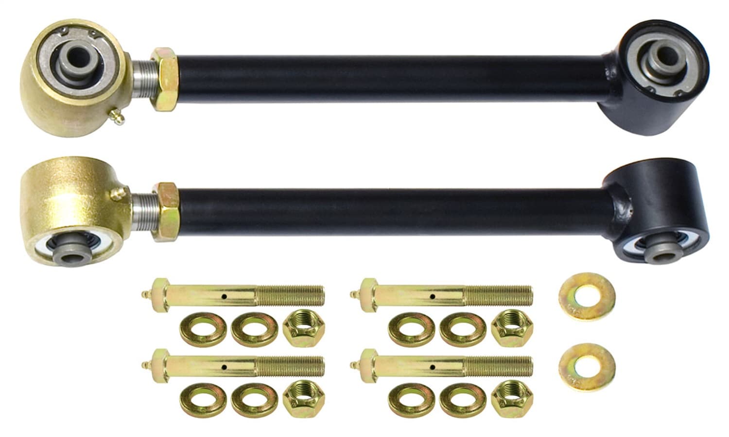 Johnny Joint Adjustable Control Arms 97-06 Wrangler TJ and LJ Unlimited Lower (Front or Rear), Adjustable Greasable Pair RockJock 4x4 product image