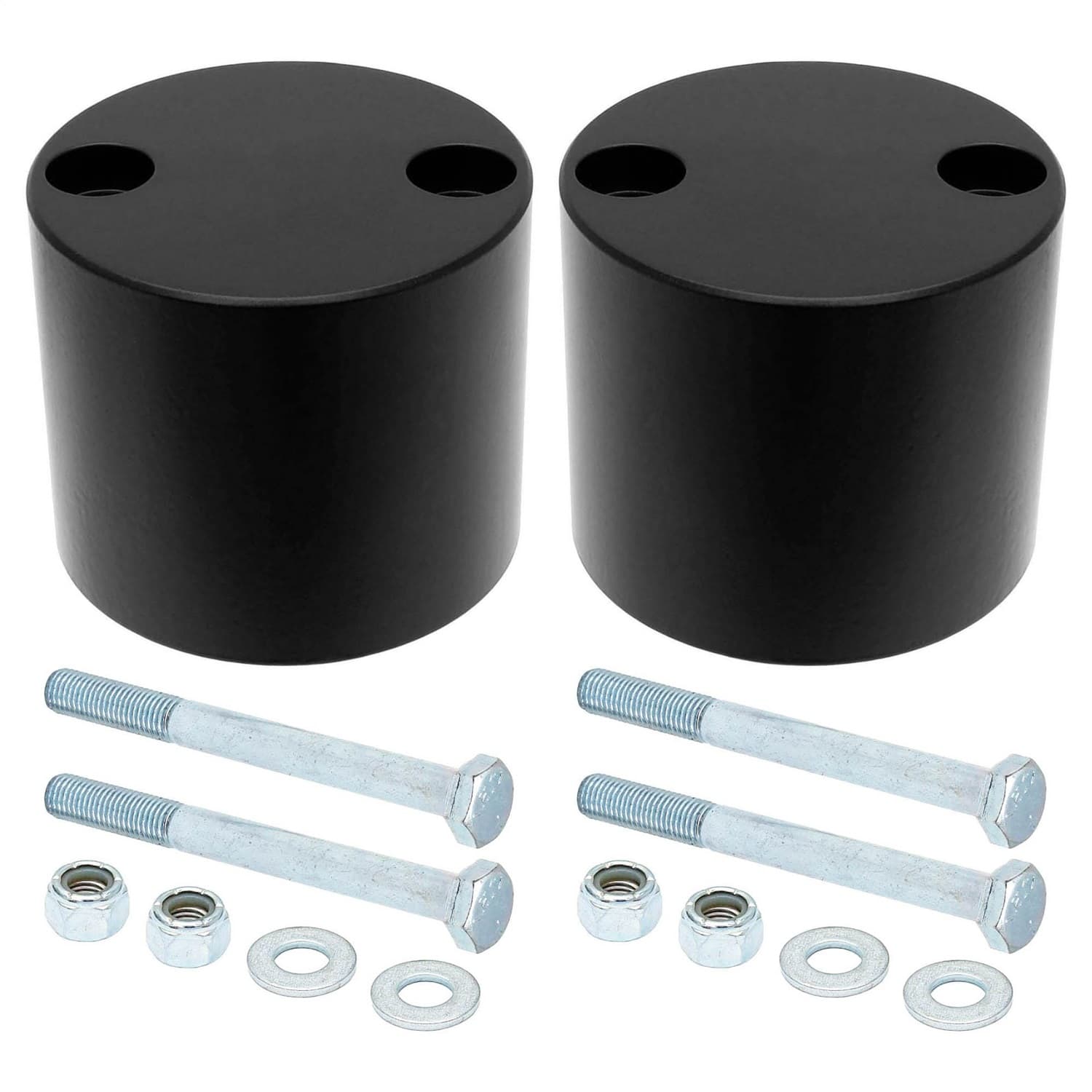Bump Stop Kit 07-18 Wrangler JK Rear Includes Billet Aluminum Spacers Urethane Bump Stops Hardware RockJock 4x4 product image