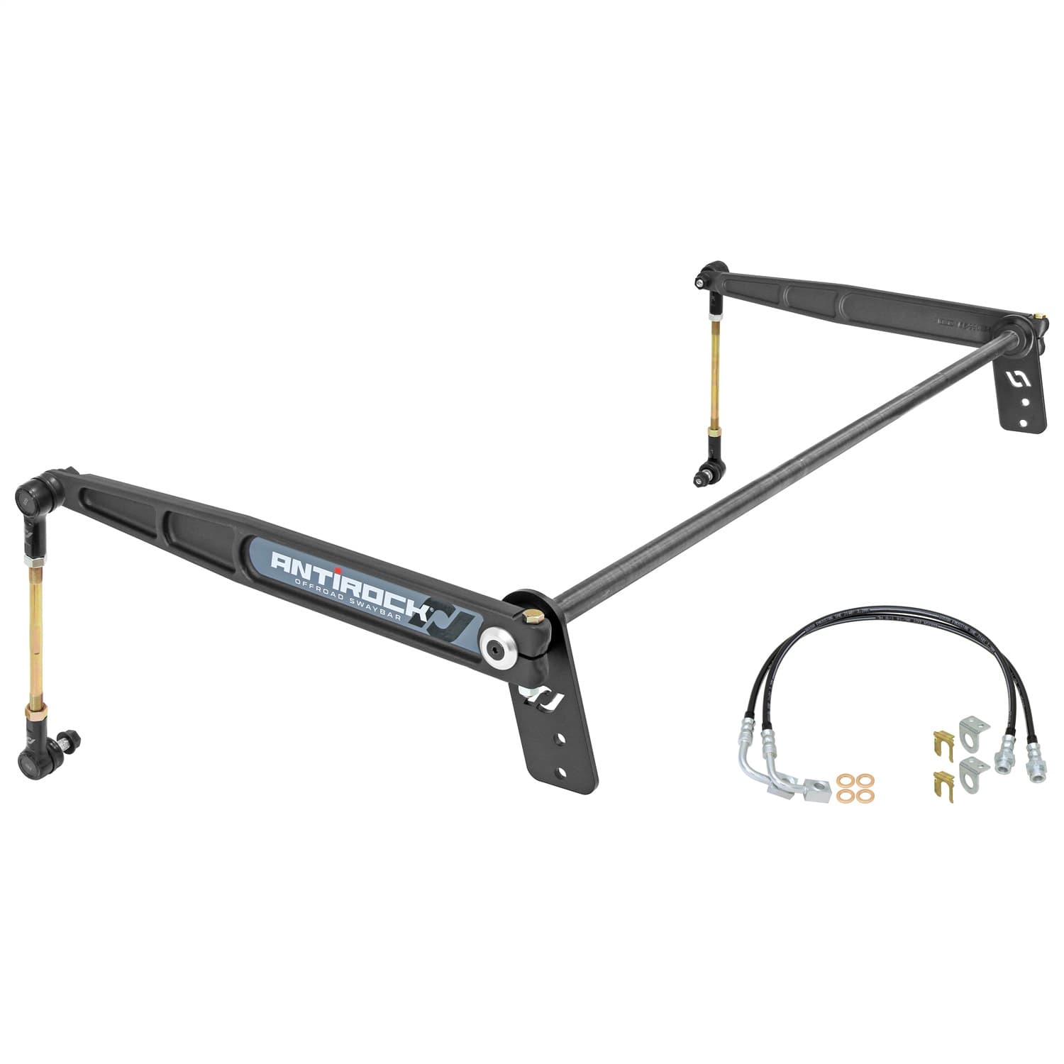 Antirock Sway Bar Kit 07-18 Wrangler JK 2 Door Rear Bolt-On Steel Arms RockJock 4x4 product image