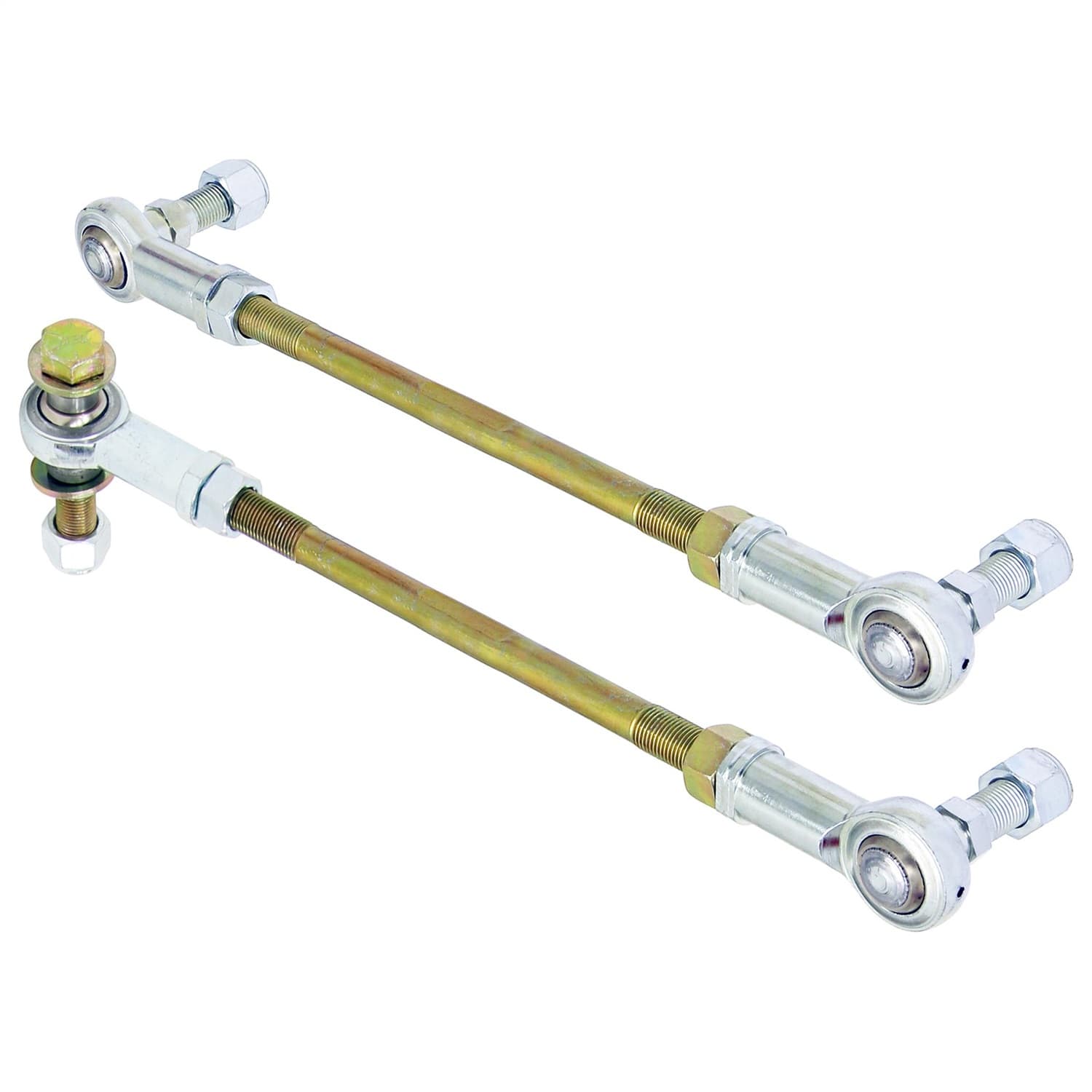 Adjustable Sway Bar End Link Kit for JL/JT Front (8 1/2 Inch Long Rods w/ heim joints and Jam Nuts pair) RockJock 4X4 product image