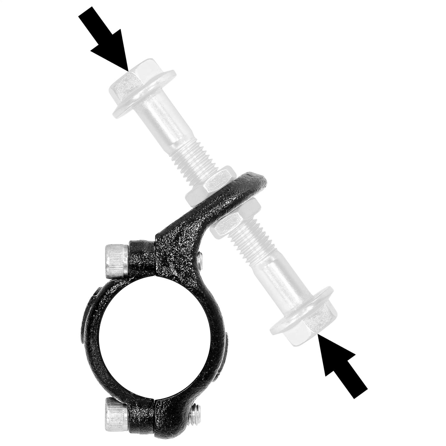 Currectlync Steering Stabilizer Shock Tie Rod Clamp Kit Forged Chromoly Jeep JL/JT/JK RockJock 4x4 product image