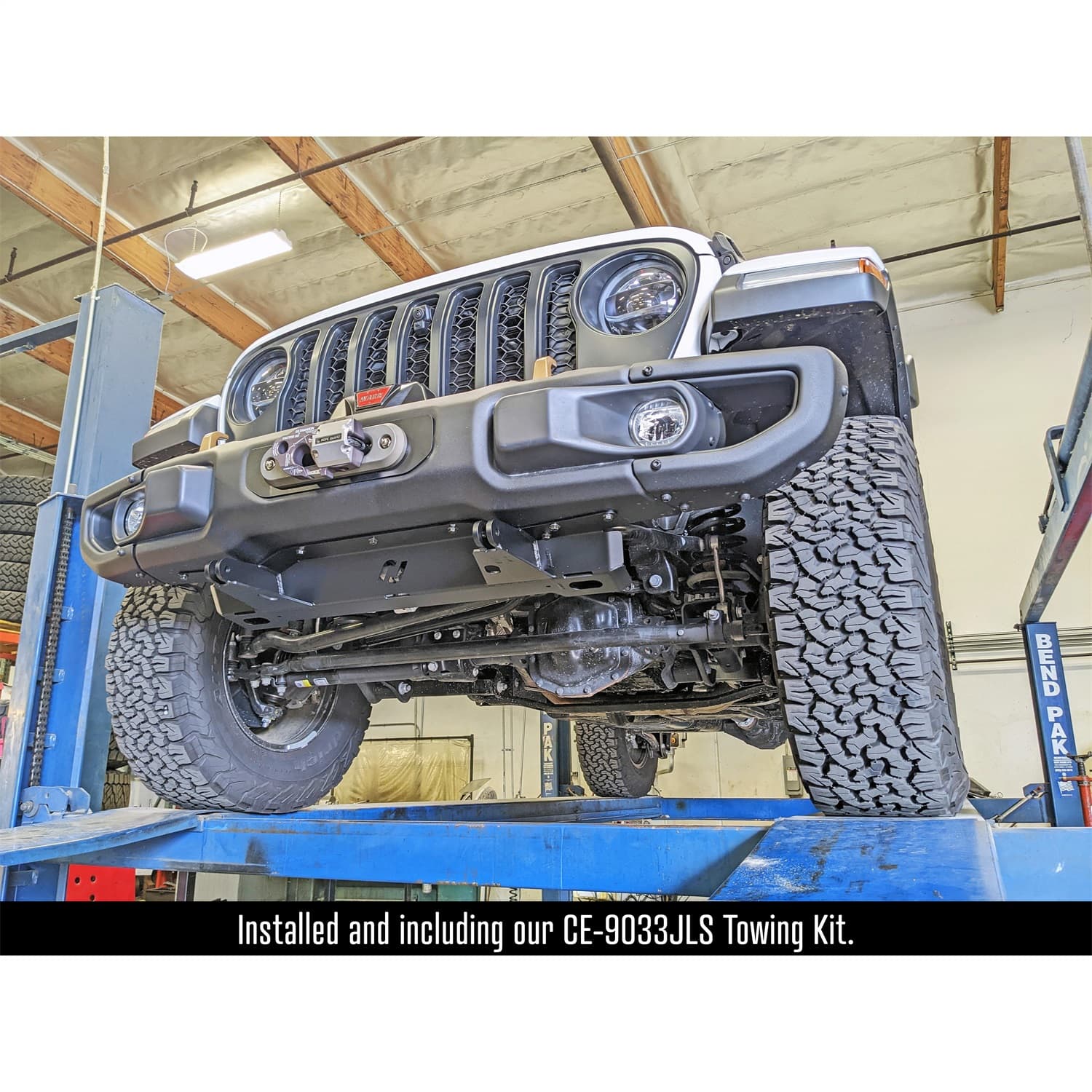JL/JT Winch Plate Kit for Factory Steel Bumper (for use with or without CE-9033JLS RockJock Towing Kit) RockJock 4X4 product image