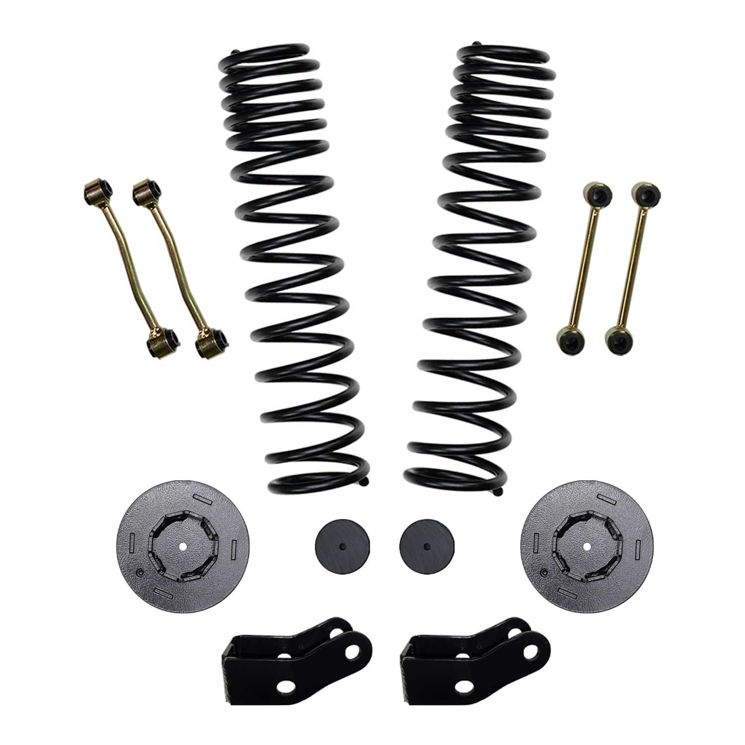 2.5 Inch Front Dual Rate Long Travel Coil Spring Lift Kit with Rear Metal Coil Spring Spacers and Shock Extensions 2020-2022 Jeep Gladiator JT Non-Rubicon Skyjacker product image