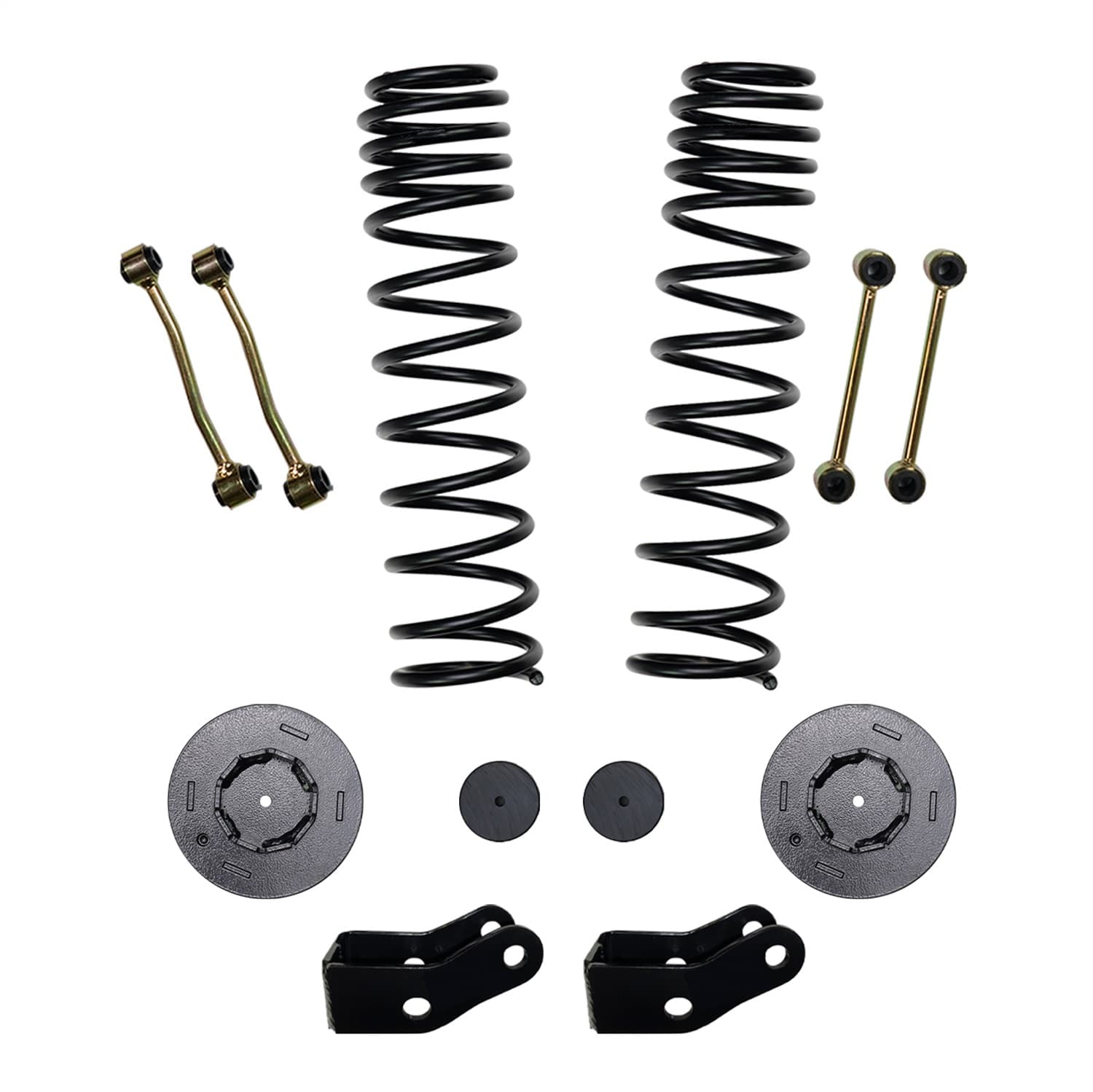 2.5 Inch Front Dual Rate Long Travel Coil Spring Lift Kit with Rear Metal Coil Spring Spacers and Shock Extensions 2020-2022 Jeep Gladiator JT Rubicon Skyjacker product image