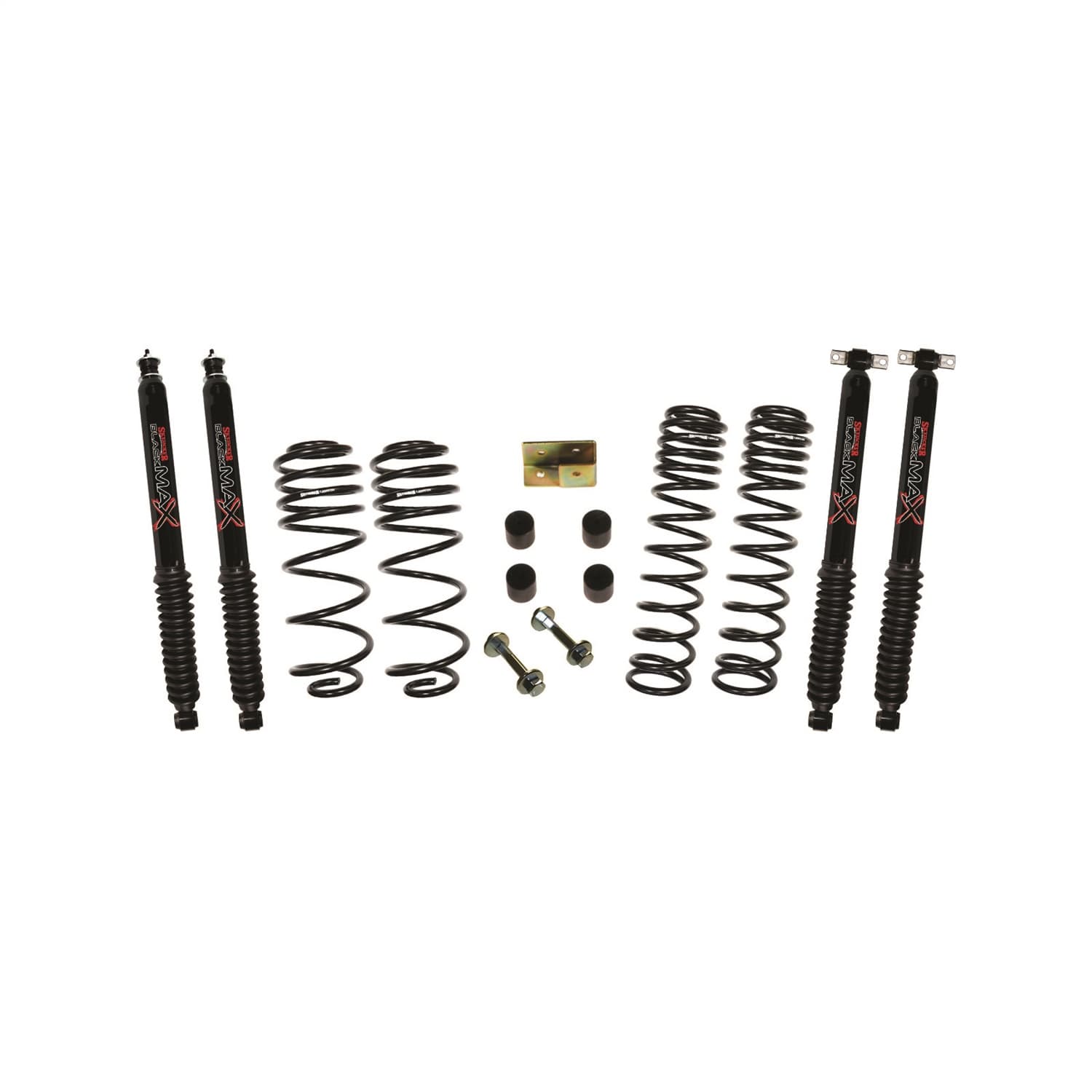 2.5 Inch Dual Rate Long Travel One Box Kit With Black Max Shocks TJ/LJ 1997-2006 Jeep Wrangler/Unlimited Skyjacker product image