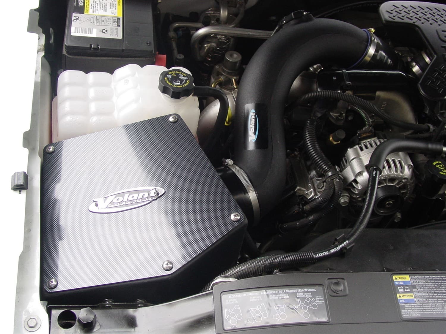 Cold Air Intake Kit; Incl. Closed Filter Box/Air Duct/PowerCore® Filter/Connectors/Clamps; product image