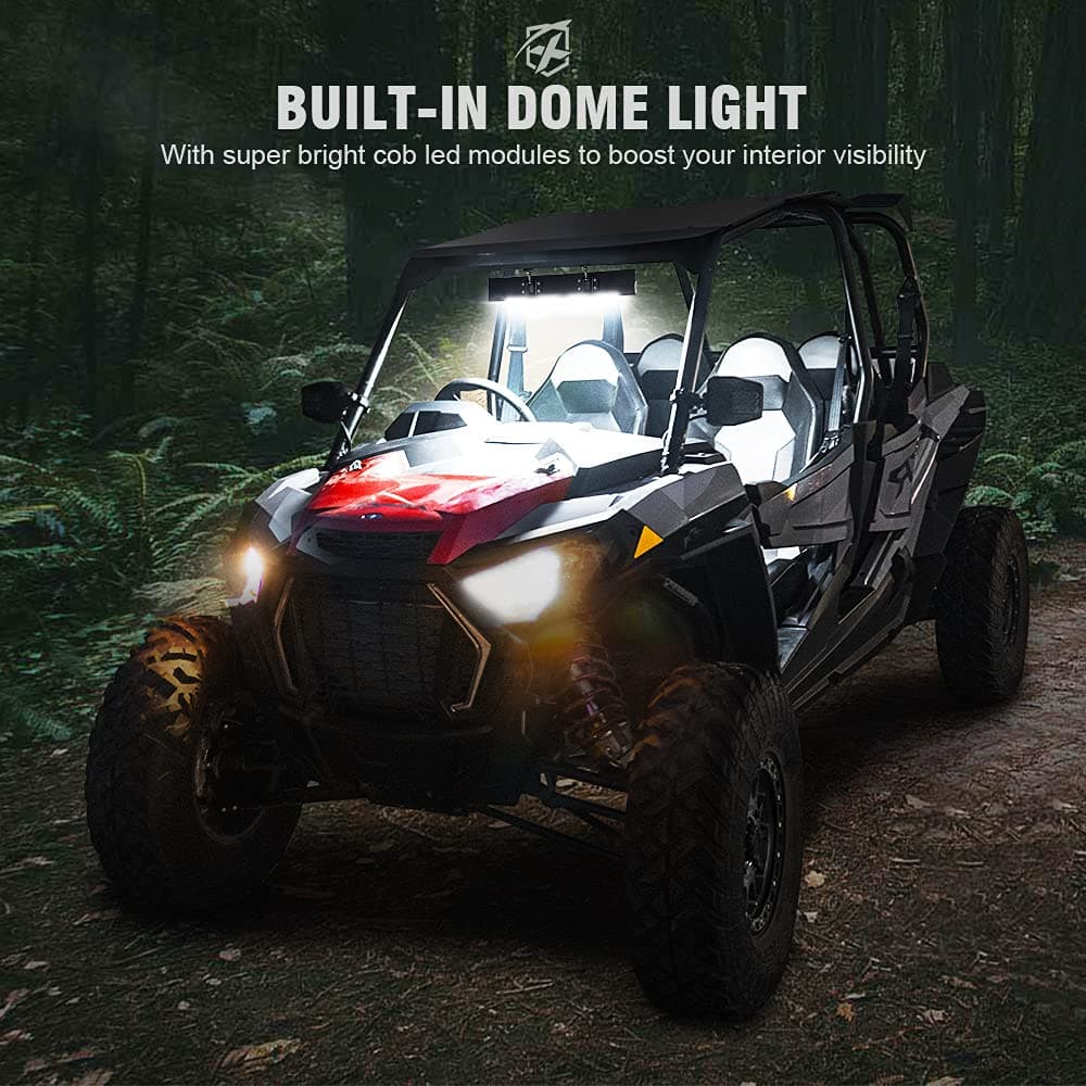 Curved UTV Rear View Mirror with LED Lights | Spirit Series product image