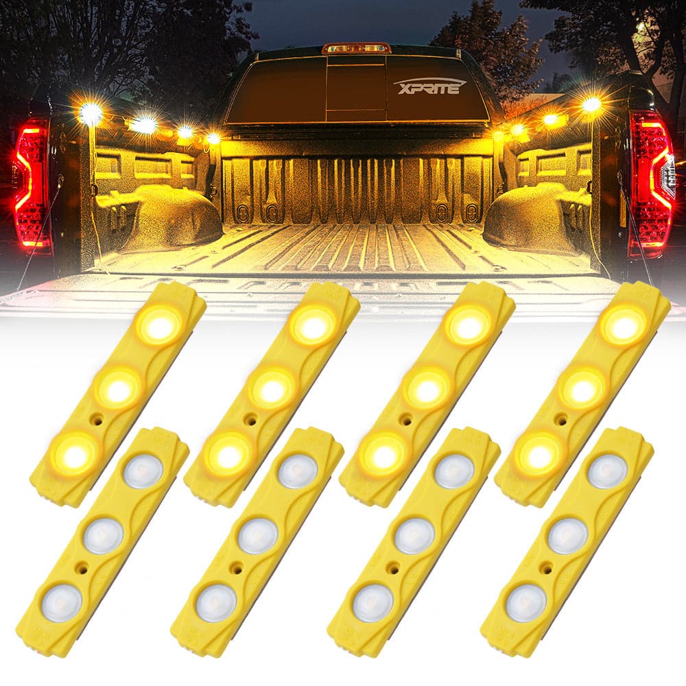 Xprite 8 LED Rock Light Pods Truck Bed Lighting Kit with Switch product image